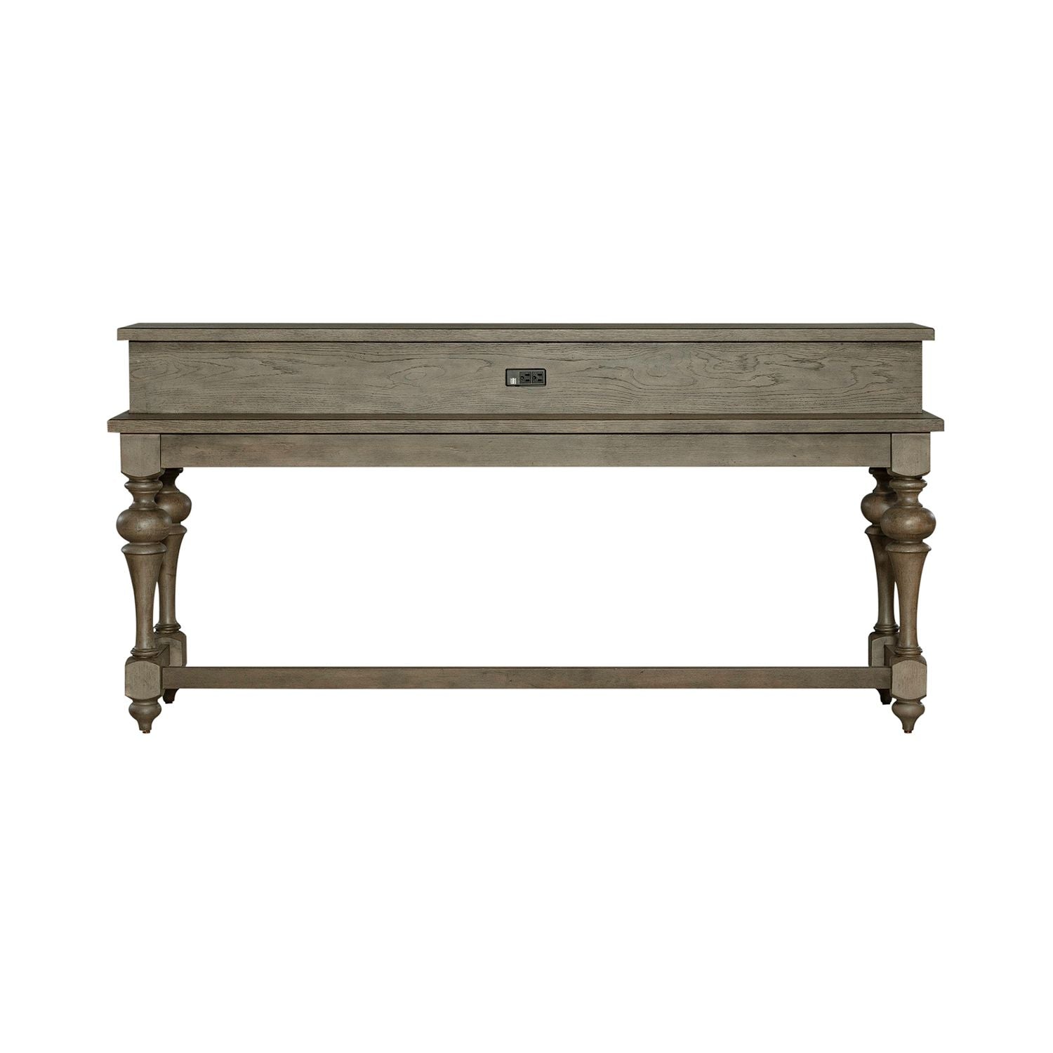 Americana Farmhouse Console Bar Table in Dusty Taupe - Luxury Home Furniture (MI)