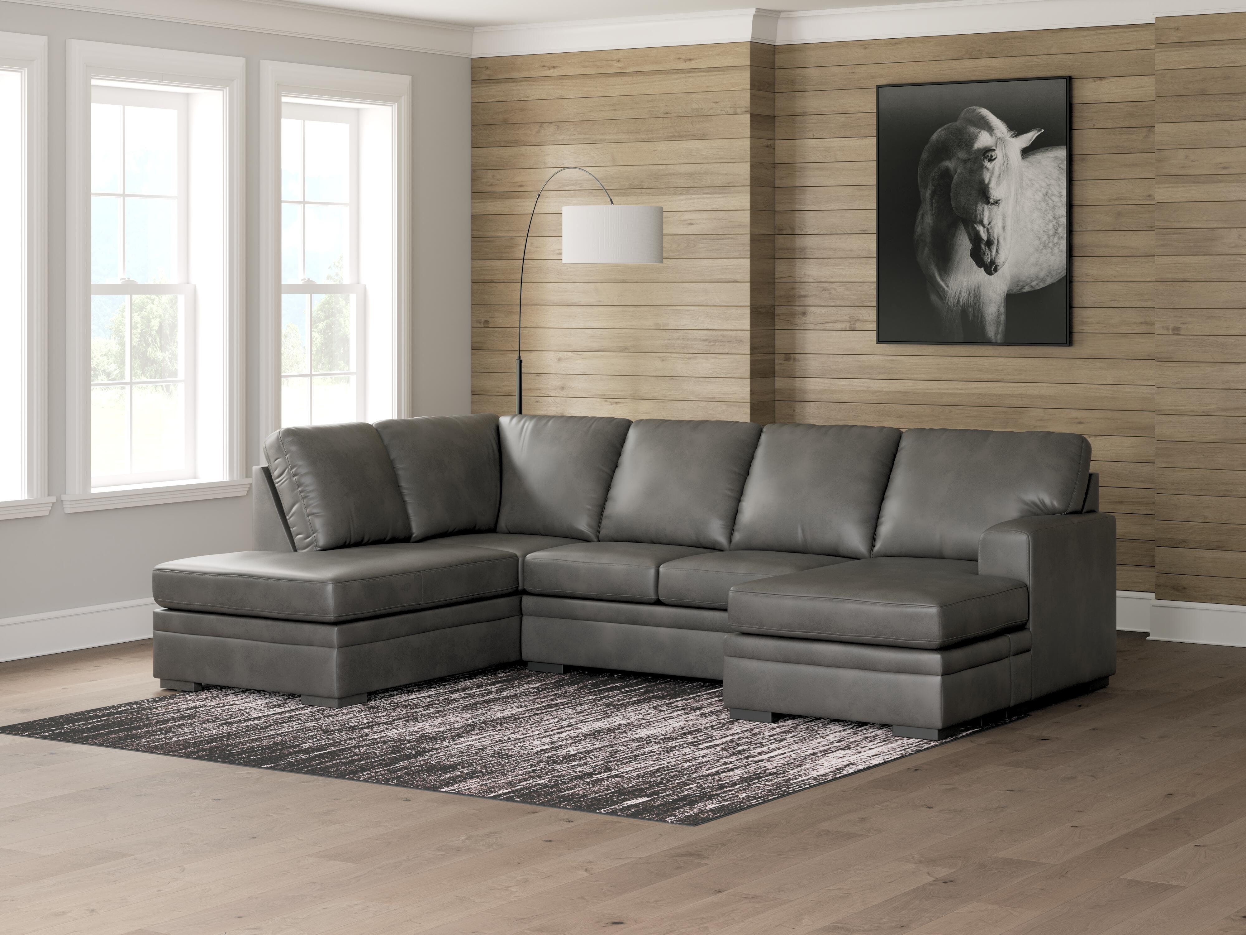 Lofton-Pike Sectional with Chaise - Luxury Home Furniture (MI)