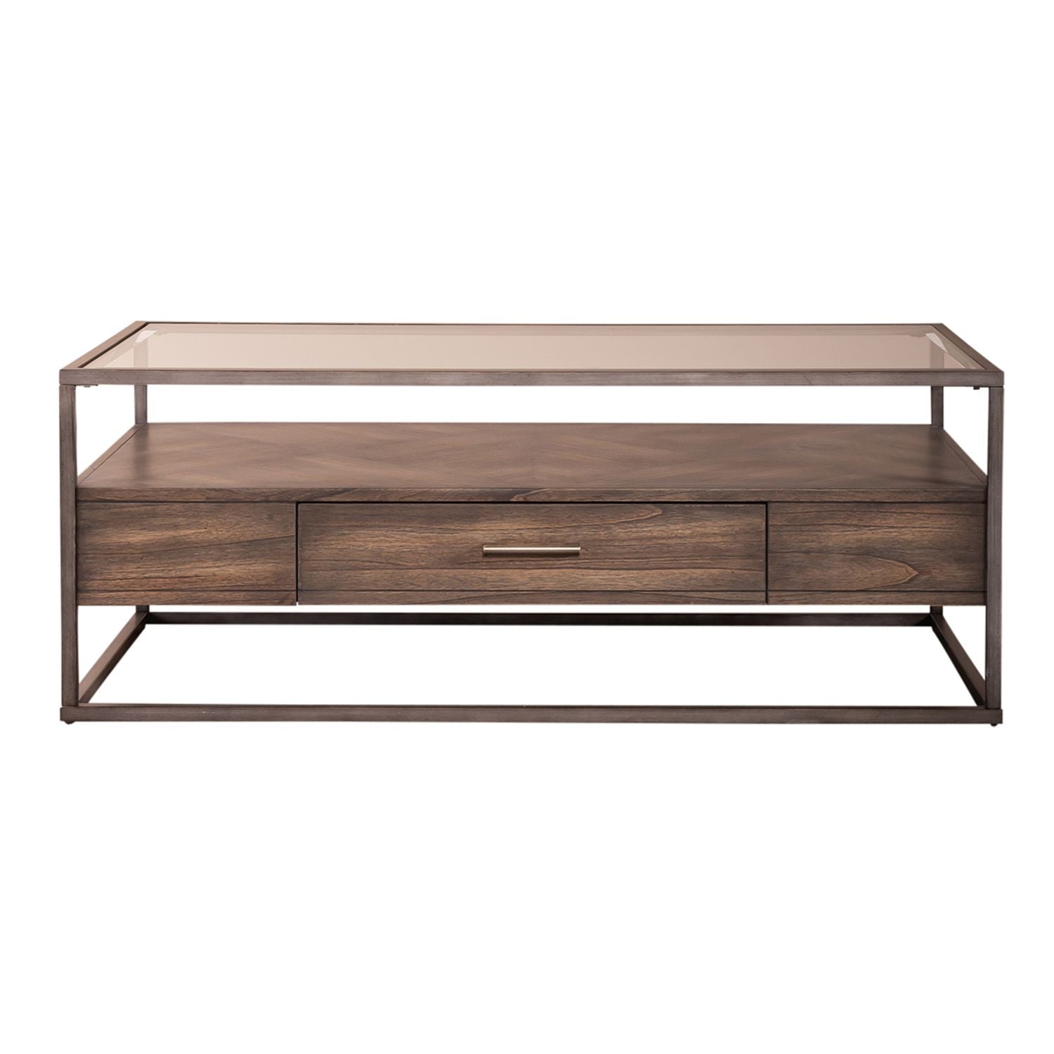 Jamestown Rectangular Cocktail Table in Brown - Luxury Home Furniture (MI)