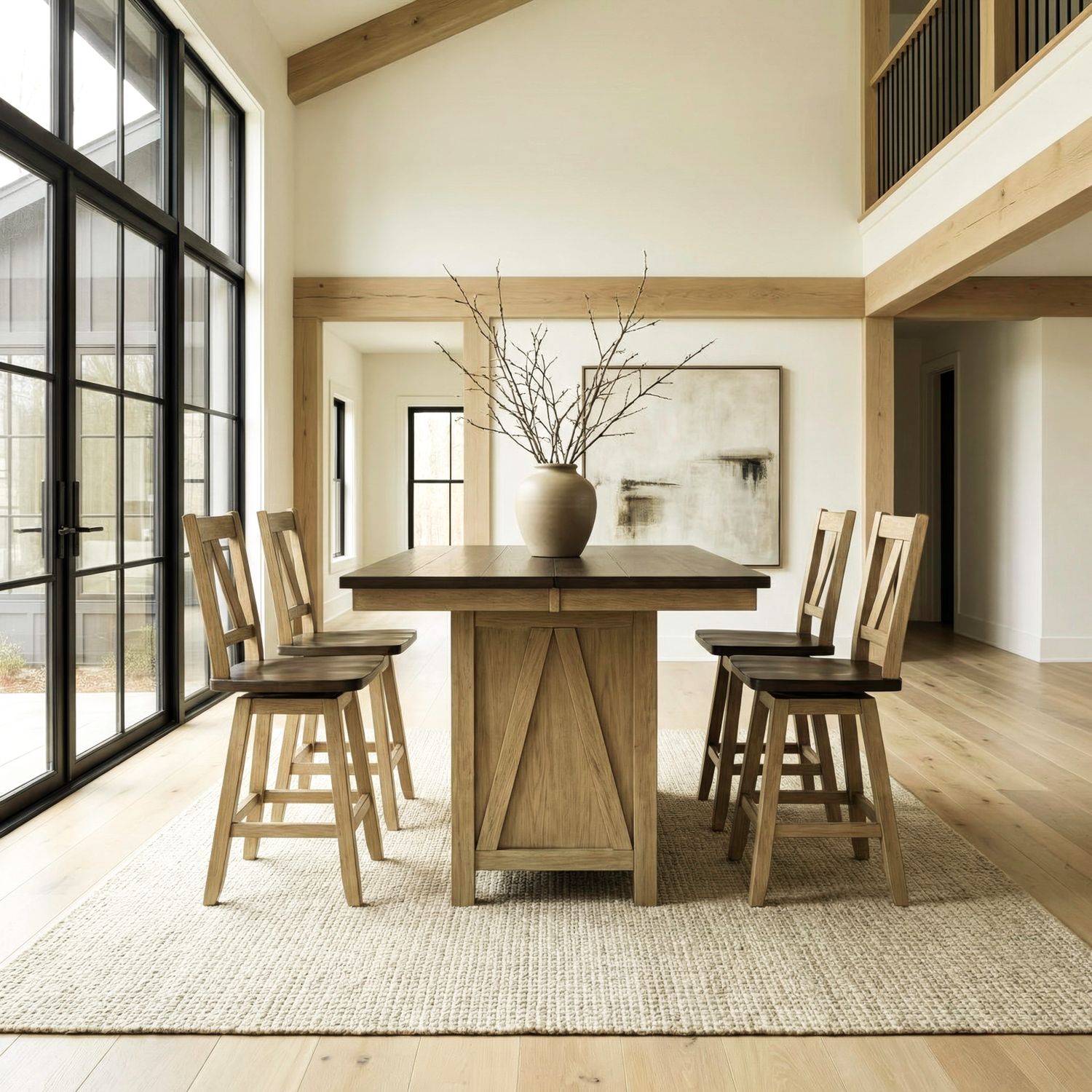 Lindsey Farm 5 Piece Gathering Table Set image