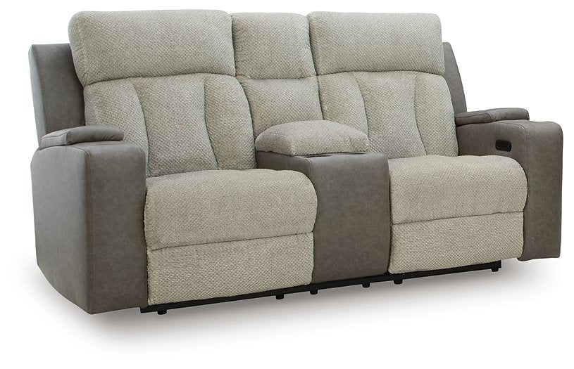 WhipLash Power Reclining Loveseat with Console - Luxury Home Furniture (MI)