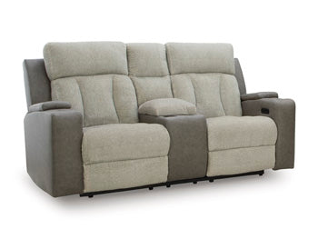 WhipLash Power Reclining Loveseat with Console - Luxury Home Furniture (MI)