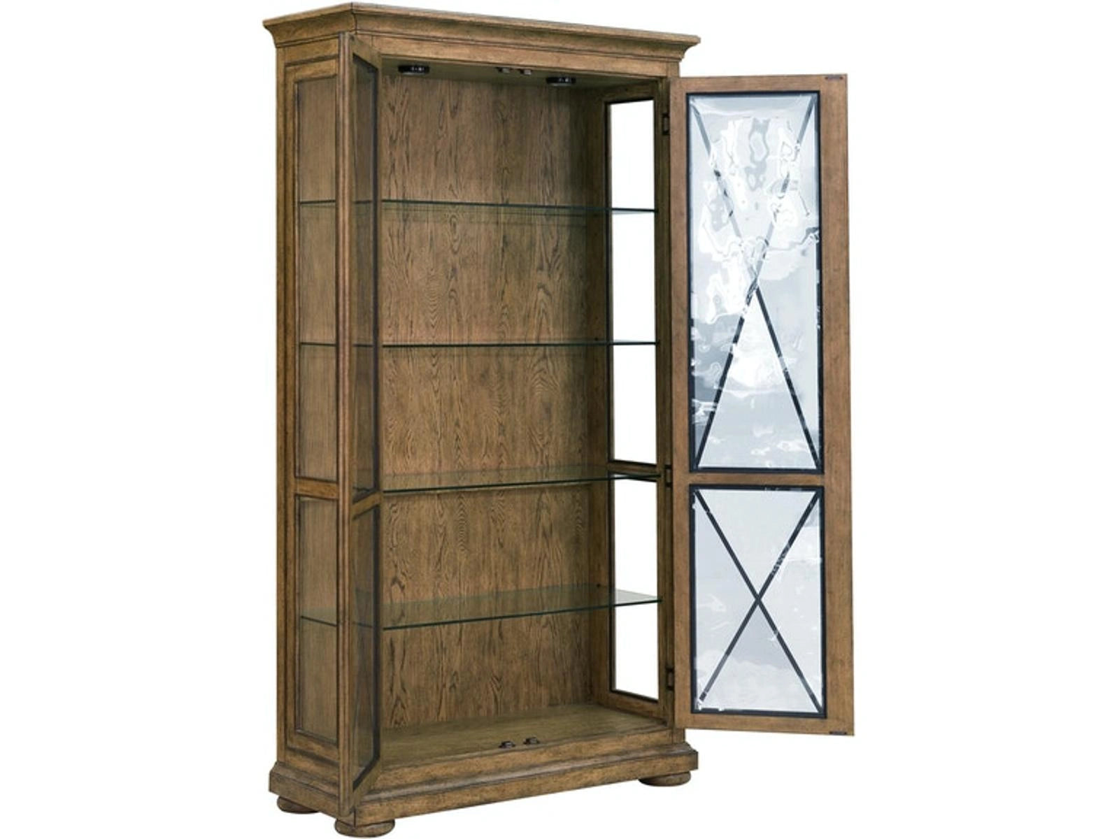 Pulaski Furniture Anthology Curio China in Medium Wood