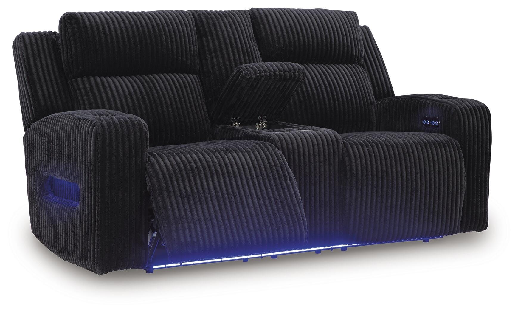 Forest Lake Power Reclining Loveseat with Console - Luxury Home Furniture (MI)