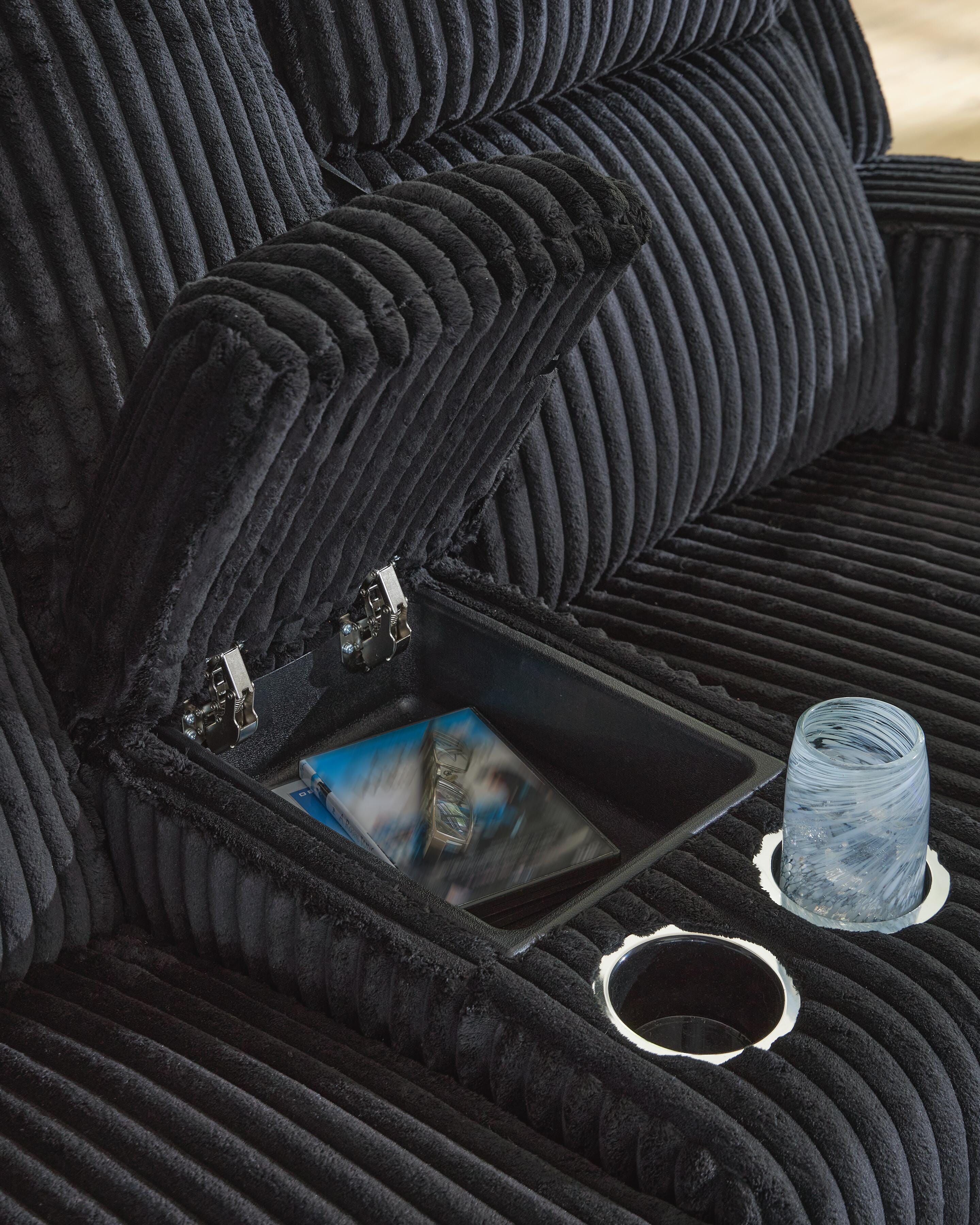 Forest Lake Power Reclining Loveseat with Console - Luxury Home Furniture (MI)