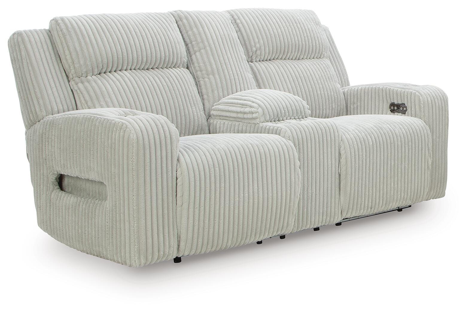 Forest Lake Power Reclining Loveseat with Console - Luxury Home Furniture (MI)