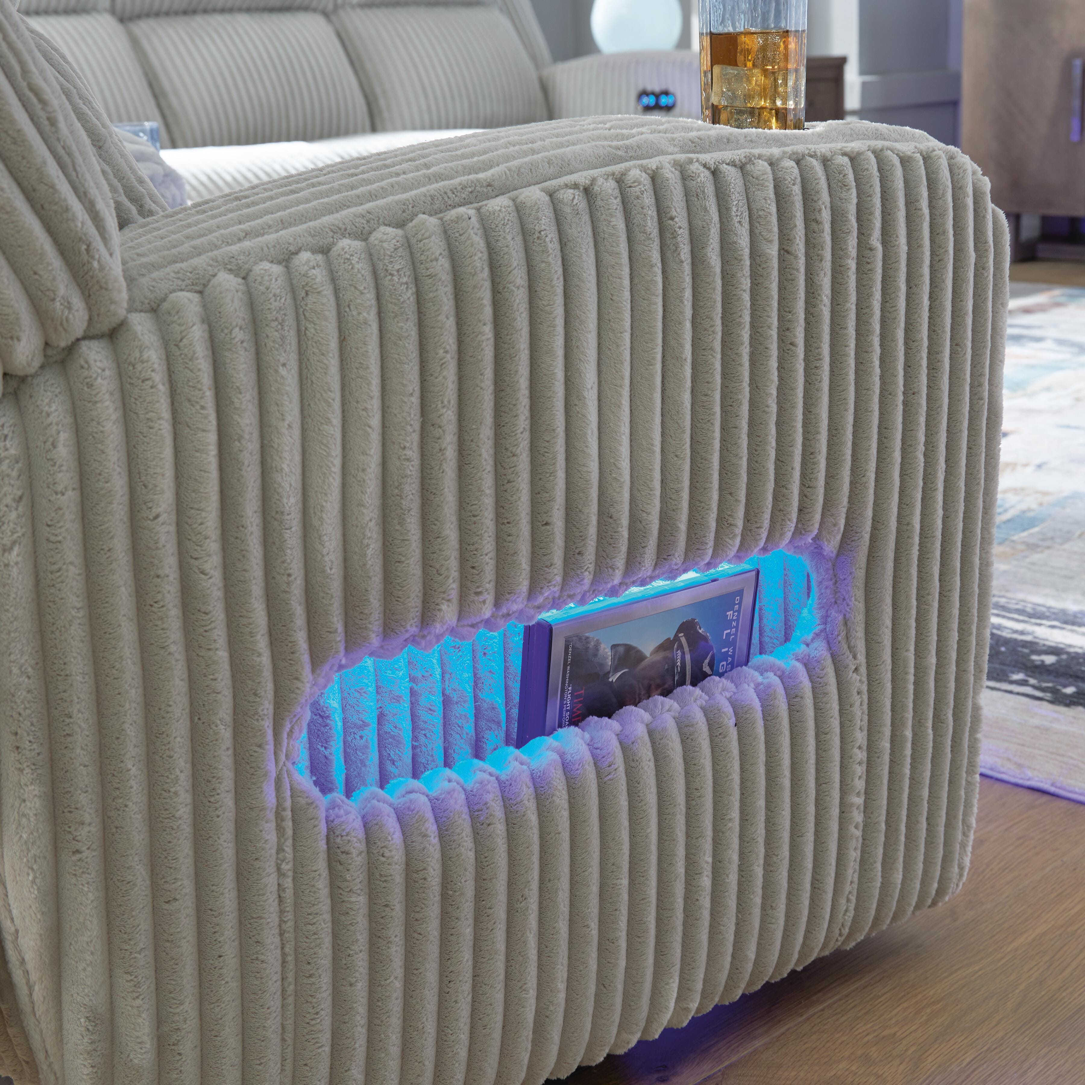Forest Lake Power Reclining Loveseat with Console - Luxury Home Furniture (MI)