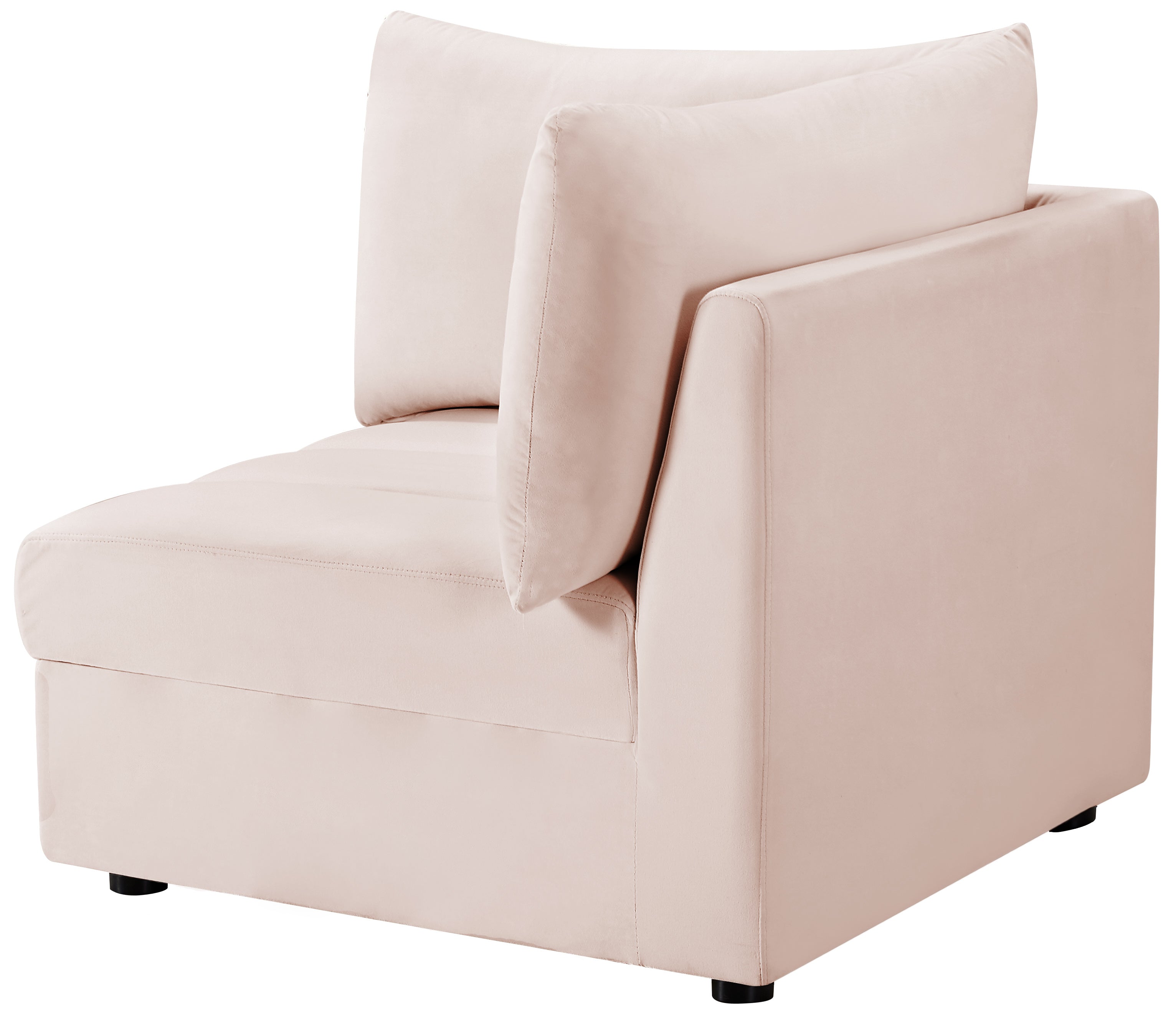 Jacob Pink Velvet Corner - Luxury Home Furniture (MI)