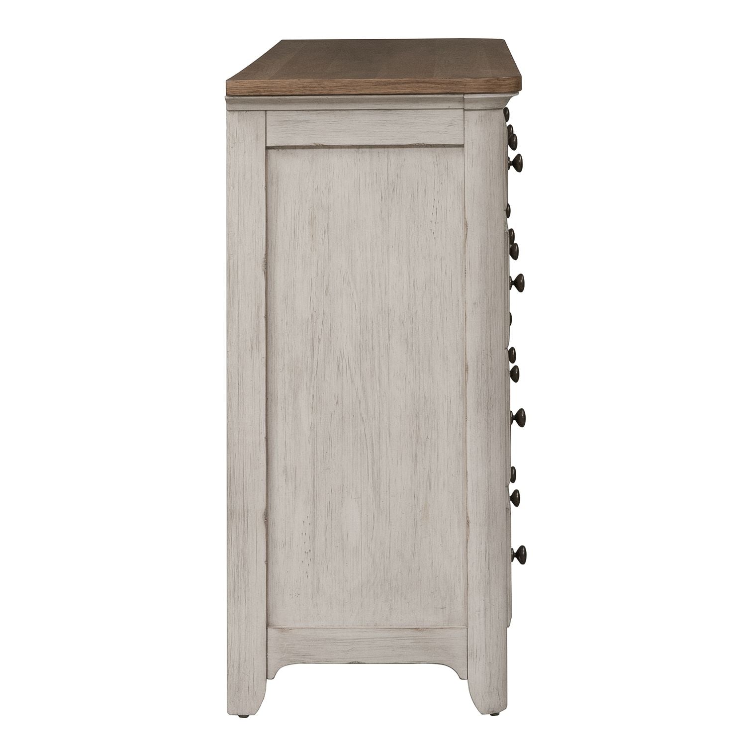 Farmhouse Reimagined Drawer Dresser in Antique White - Luxury Home Furniture (MI)