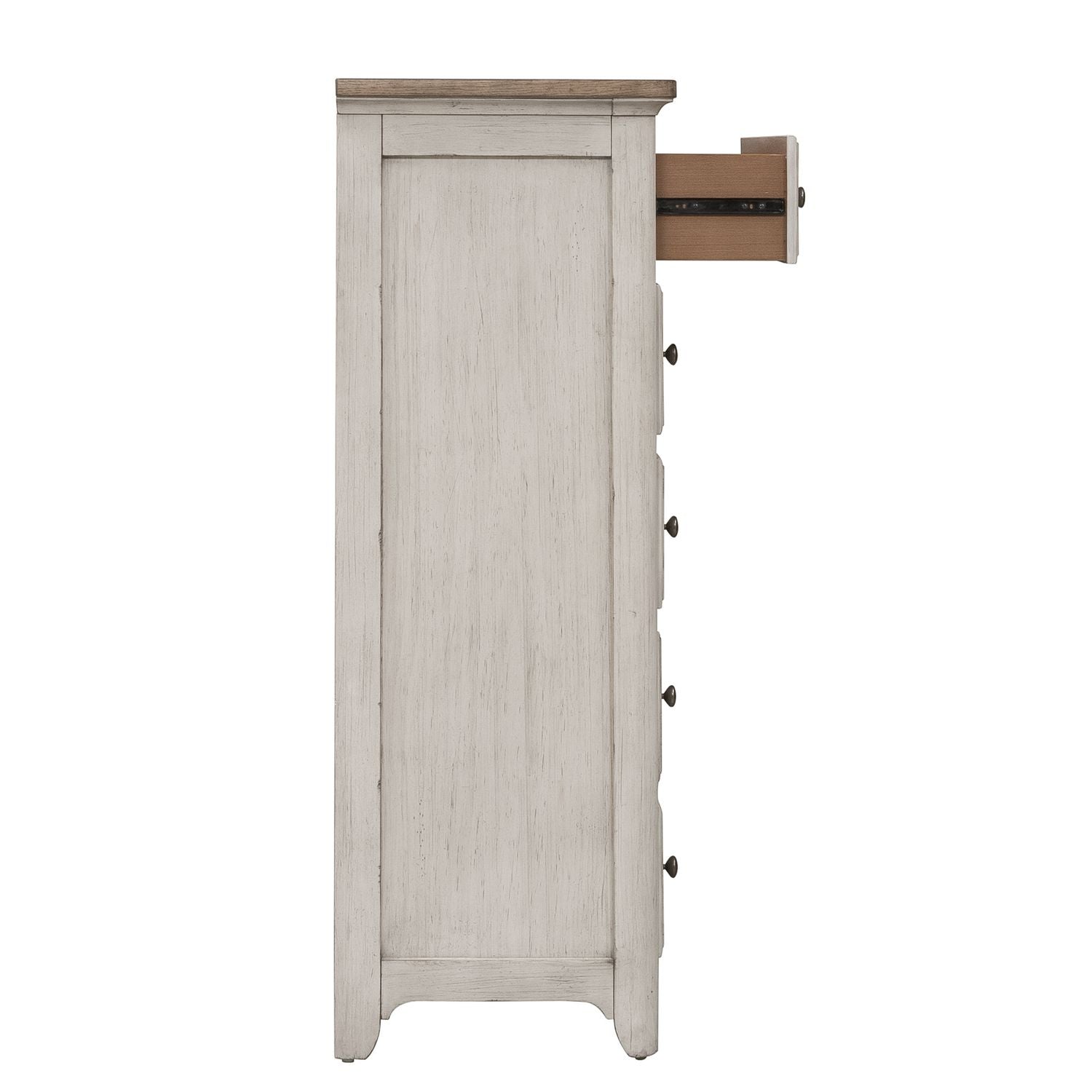 Farmhouse Reimagined Drawer Chest in Antique White - Luxury Home Furniture (MI)
