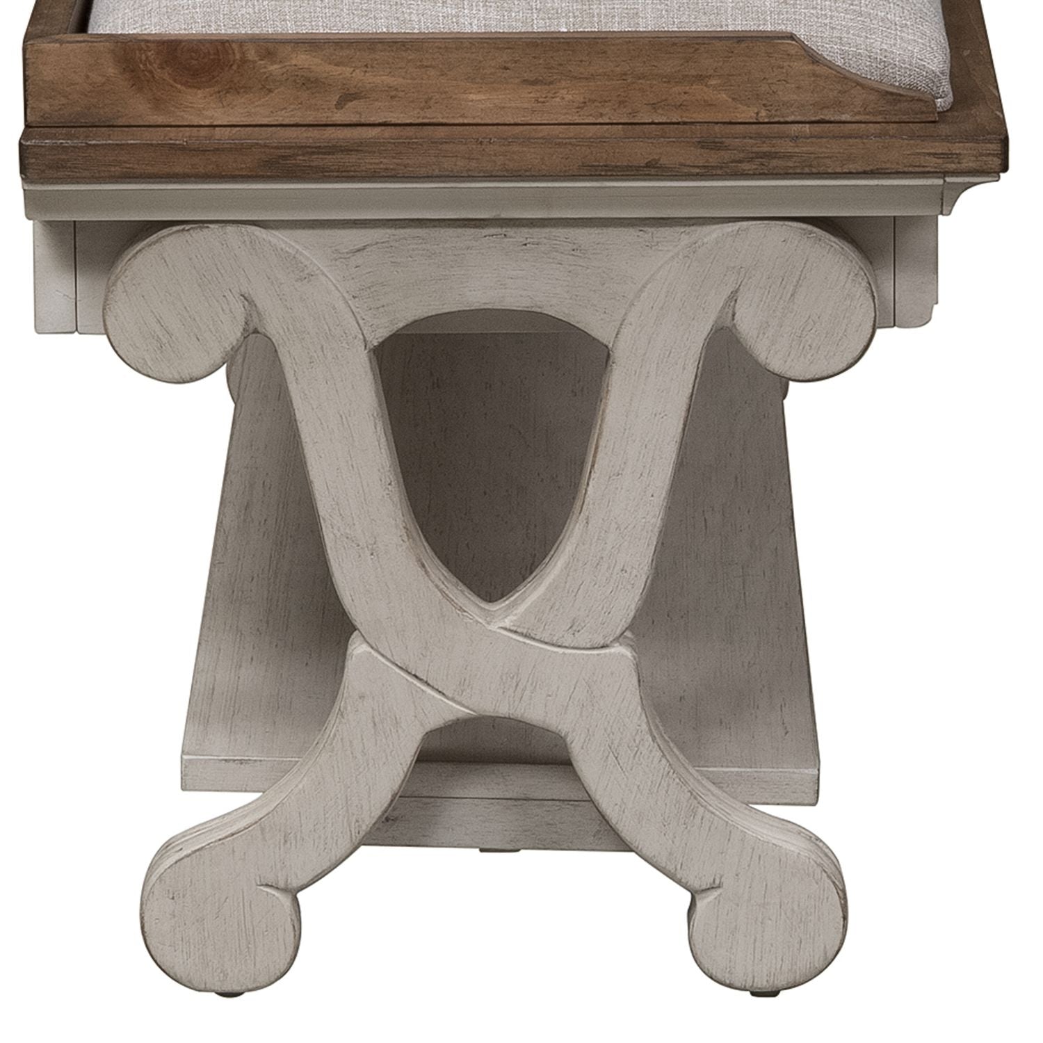 Farmhouse Reimagined Bed Bench in Antique White - Luxury Home Furniture (MI)
