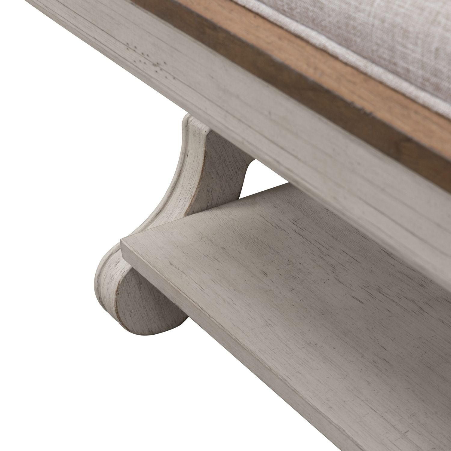 Farmhouse Reimagined Bed Bench in Antique White - Luxury Home Furniture (MI)