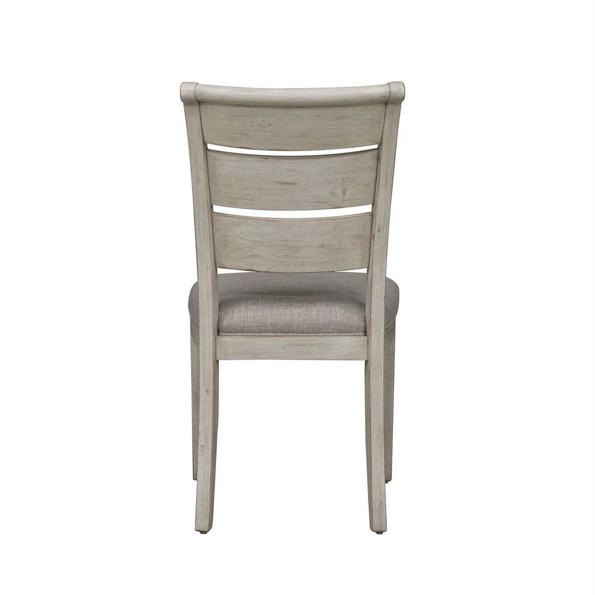 Liberty Furniture Farmhouse Reimagined Ladder Back Upholstered Side Chair (RTA) in Antique White (Set of 2) - Luxury Home Furniture (MI)