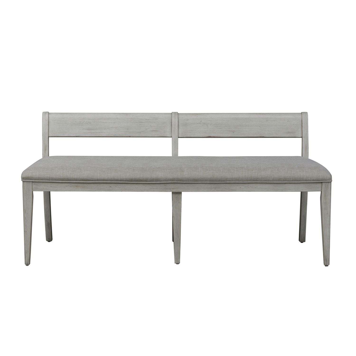 Farmhouse Reimagined Upholstered Bench (RTA) in Antique White - Luxury Home Furniture (MI)