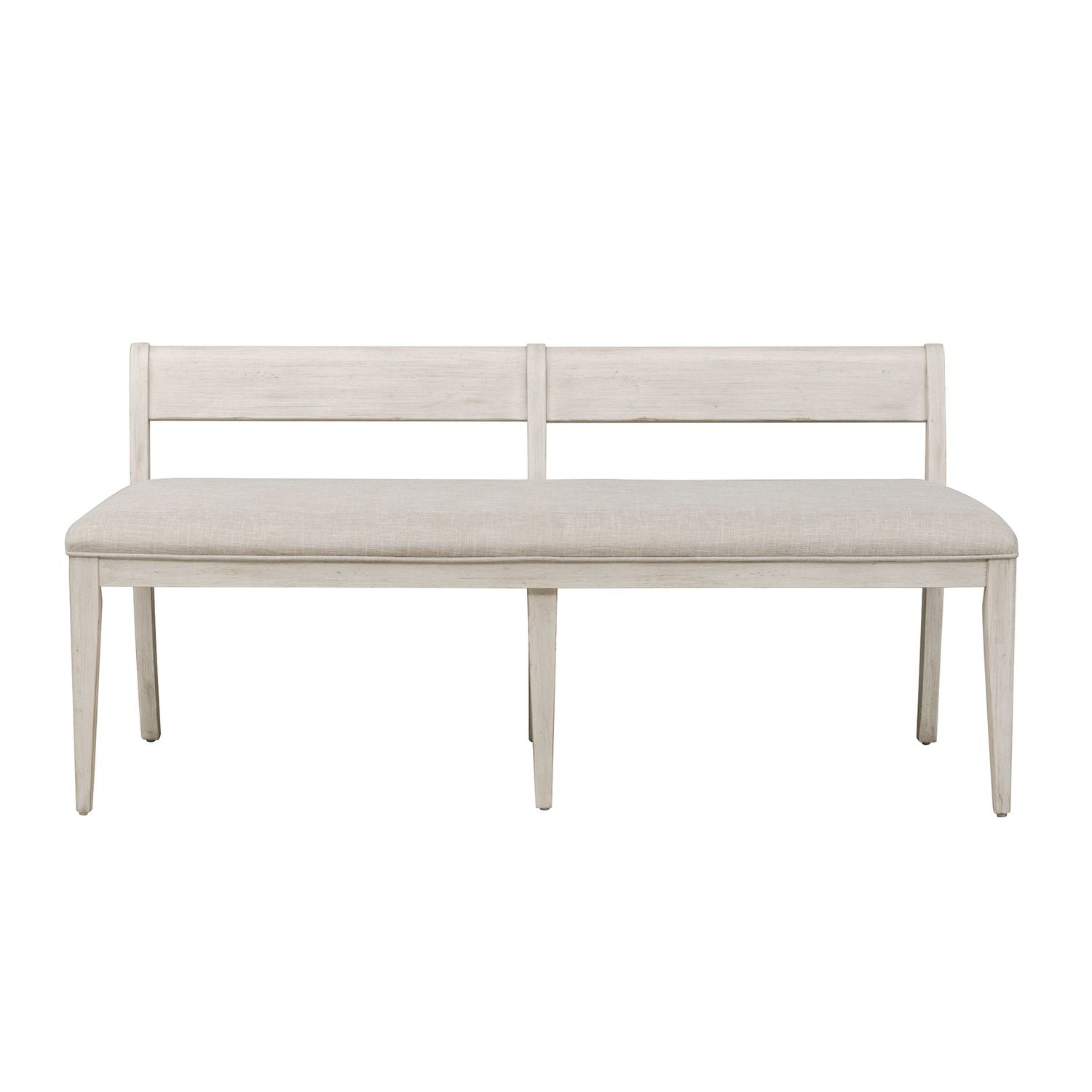 Farmhouse Reimagined Upholstered Bench (RTA) in Antique White image