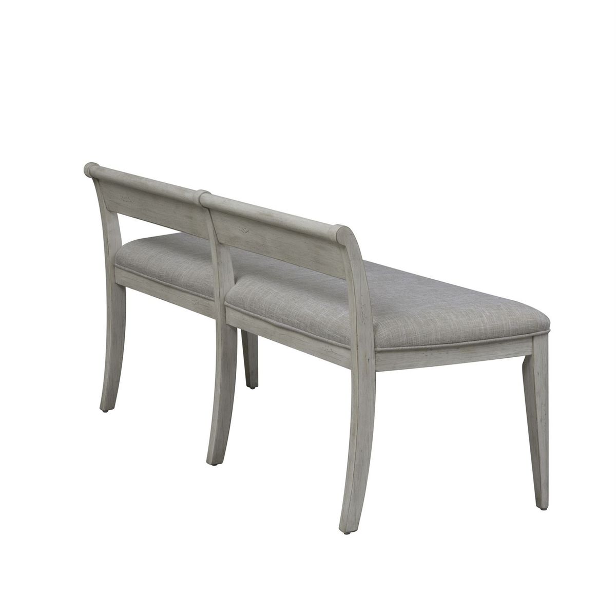 Liberty Furniture Farmhouse Reimagined Upholstered Bench (RTA) in Antique White - Luxury Home Furniture (MI)