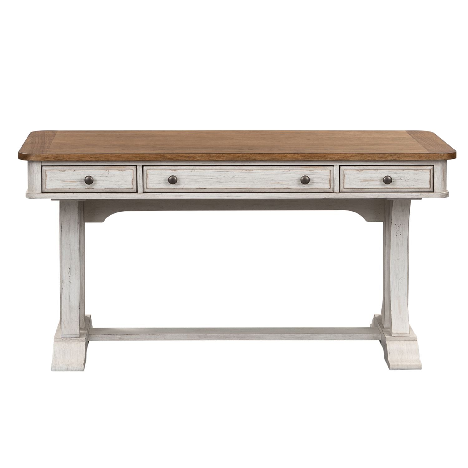 Farmhouse Reimagined Writing Desk in Antique White - Luxury Home Furniture (MI)