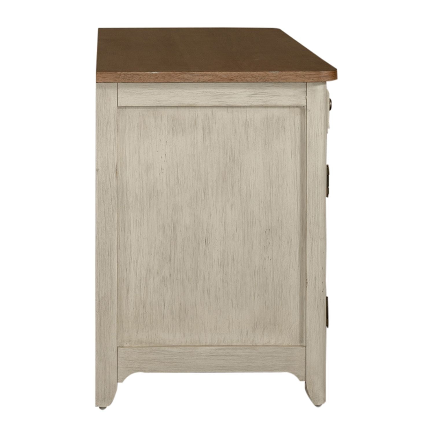 Farmhouse Reimagined Door Credenza in Antique White - Luxury Home Furniture (MI)