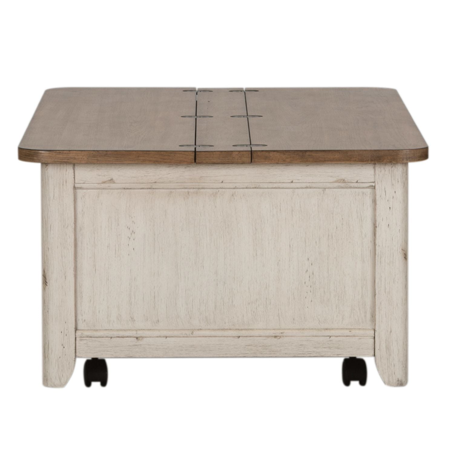 Farmhouse Reimagined Storage Trunk in Antique White - Luxury Home Furniture (MI)