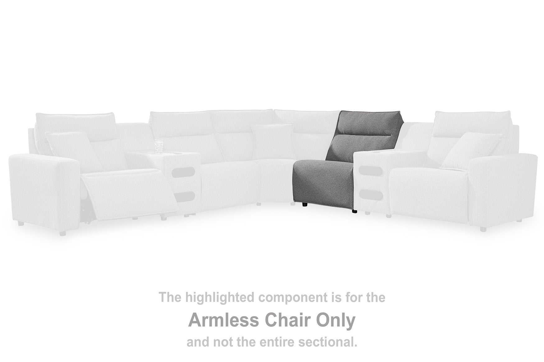Modmax Reclining Sectional with Audio Console - Luxury Home Furniture (MI)