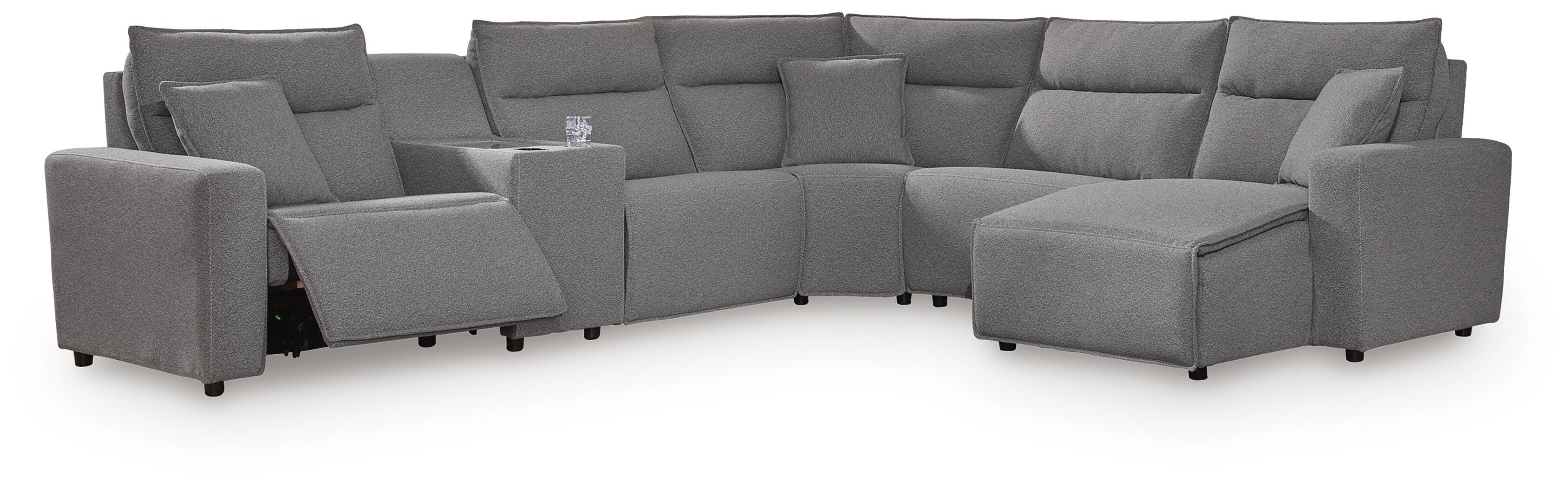 Modmax Power Reclining Sectional with Chaise - Luxury Home Furniture (MI)