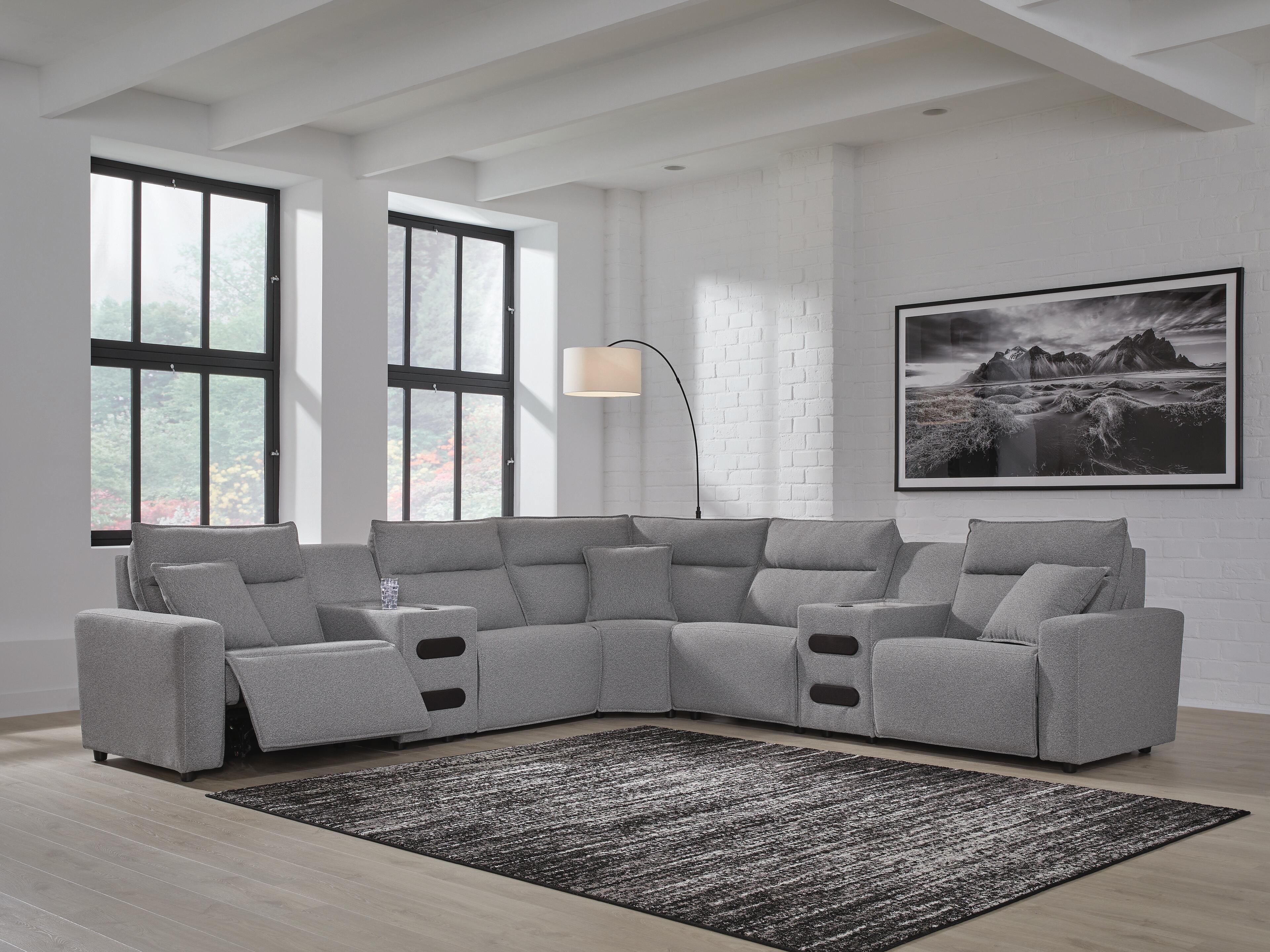 Modmax Power Reclining Sectional with Chaise - Luxury Home Furniture (MI)