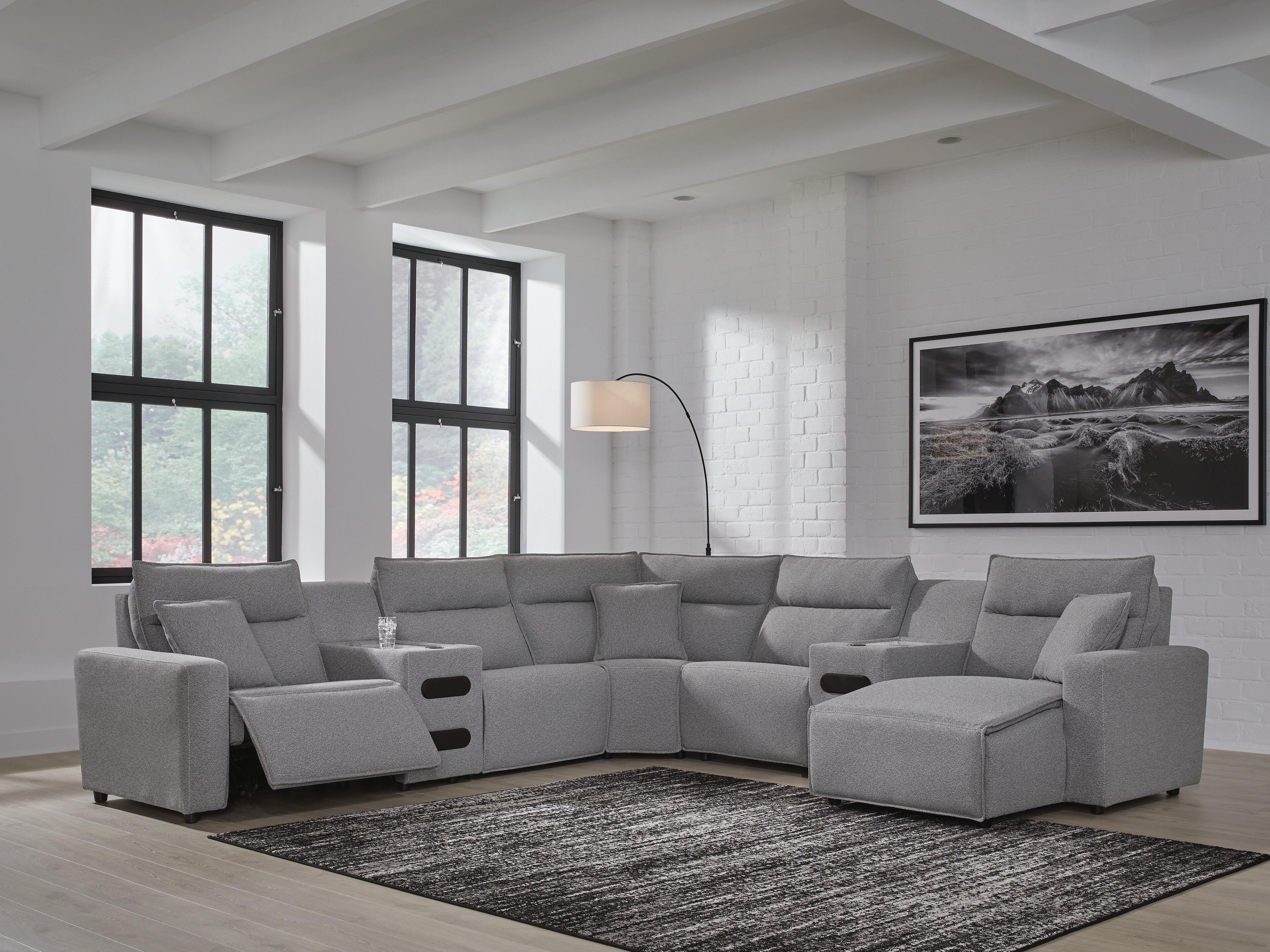 Modmax Power Reclining Sectional with Chaise - Luxury Home Furniture (MI)