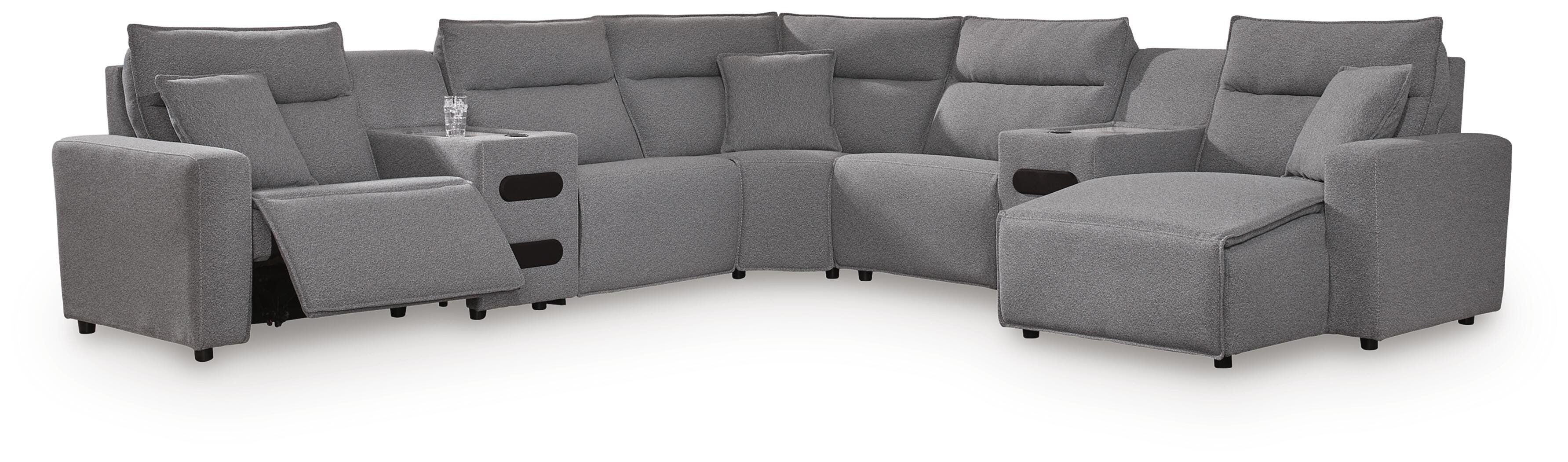 Modmax Power Reclining Sectional with Chaise - Luxury Home Furniture (MI)