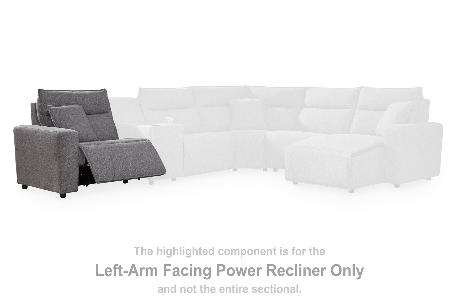Modmax II Power Reclining Sectional with Audio Consoles - Luxury Home Furniture (MI)