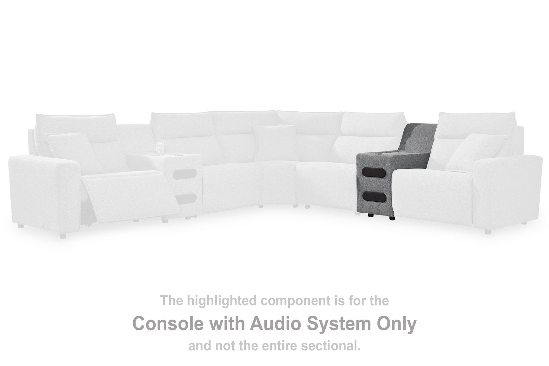 Modmax Reclining Sectional with Audio Consoles - Luxury Home Furniture (MI)