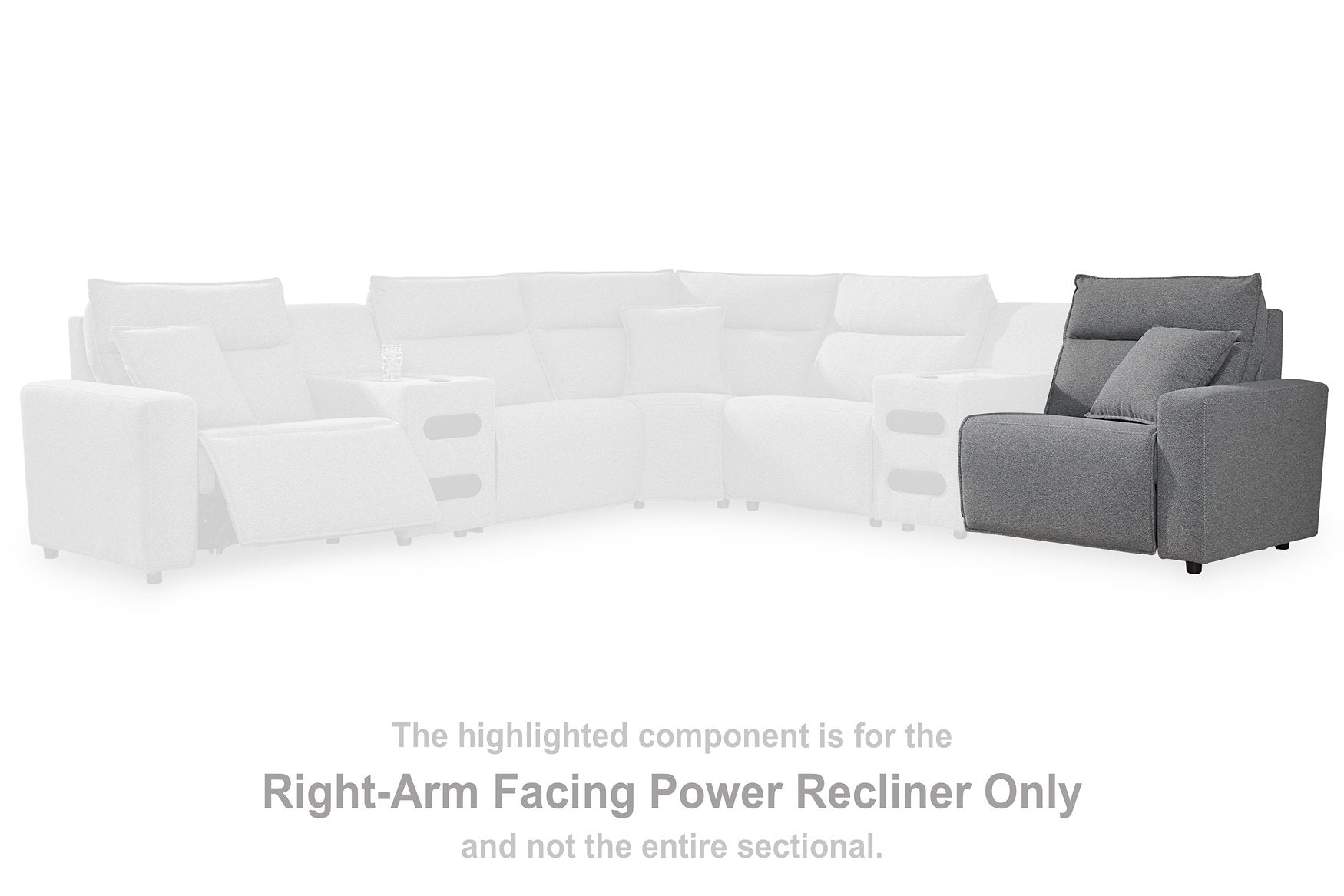 Modmax Reclining Sectional with Audio Console - Luxury Home Furniture (MI)