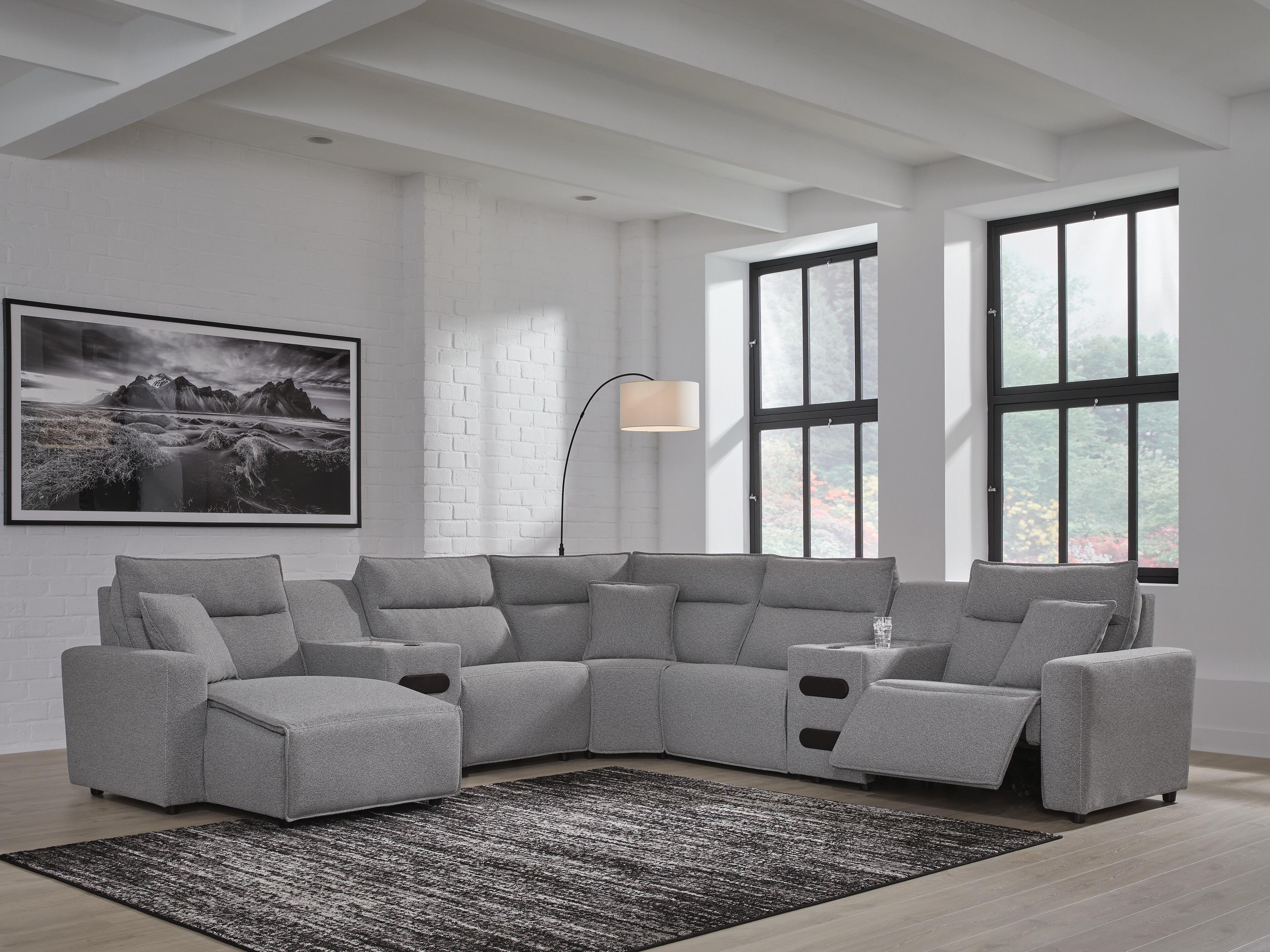 Modmax Power Reclining Sectional with Chaise - Luxury Home Furniture (MI)