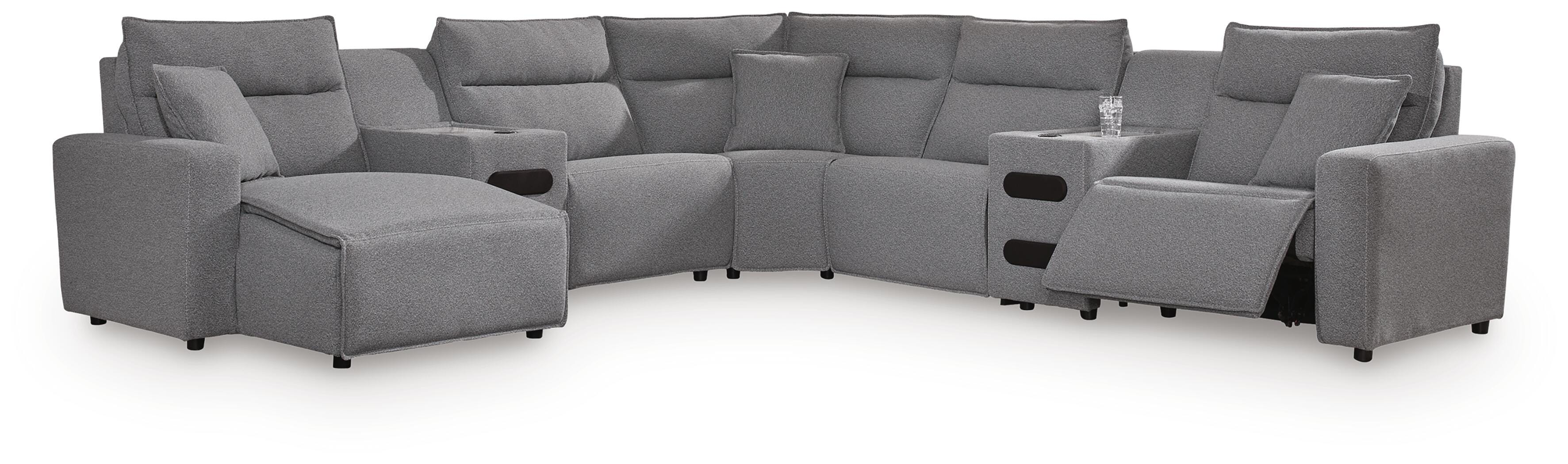 Modmax Power Reclining Sectional with Chaise - Luxury Home Furniture (MI)