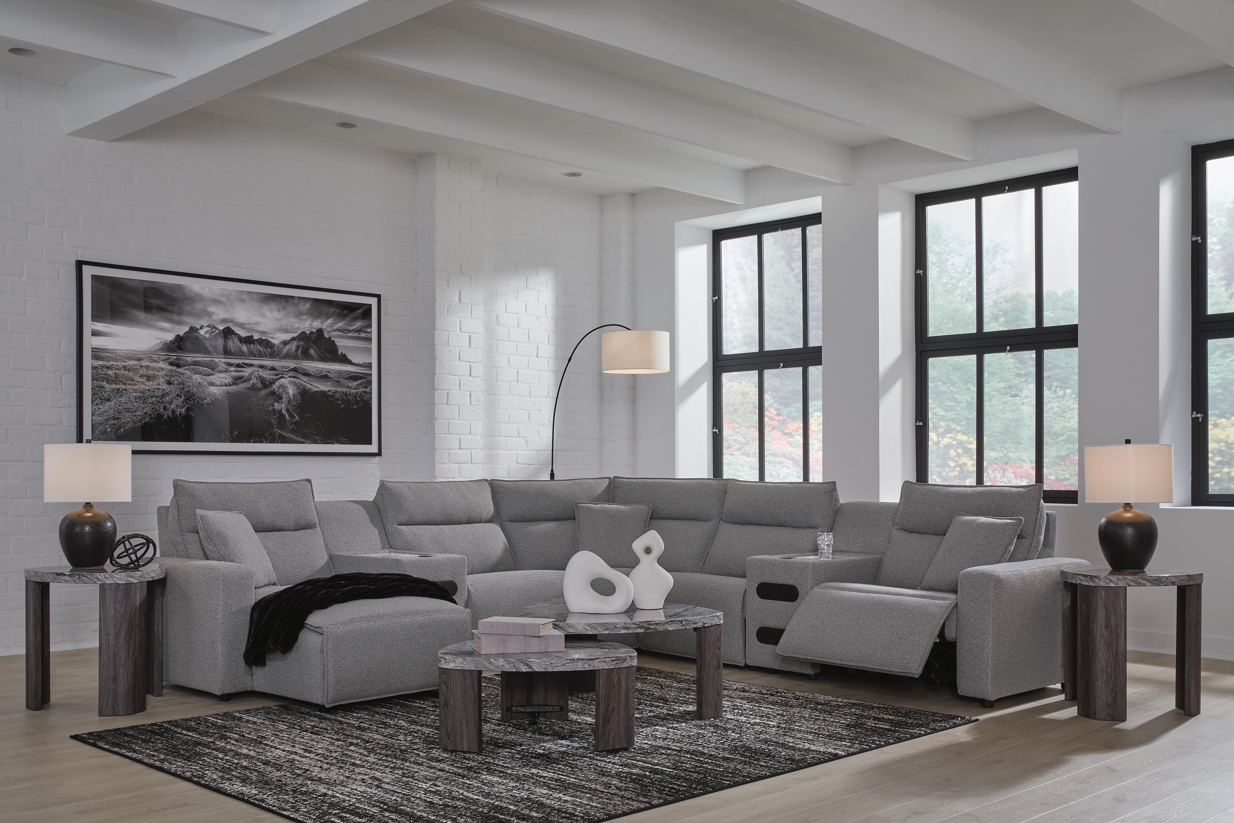 Modmax Power Reclining Sectional with Chaise - Luxury Home Furniture (MI)