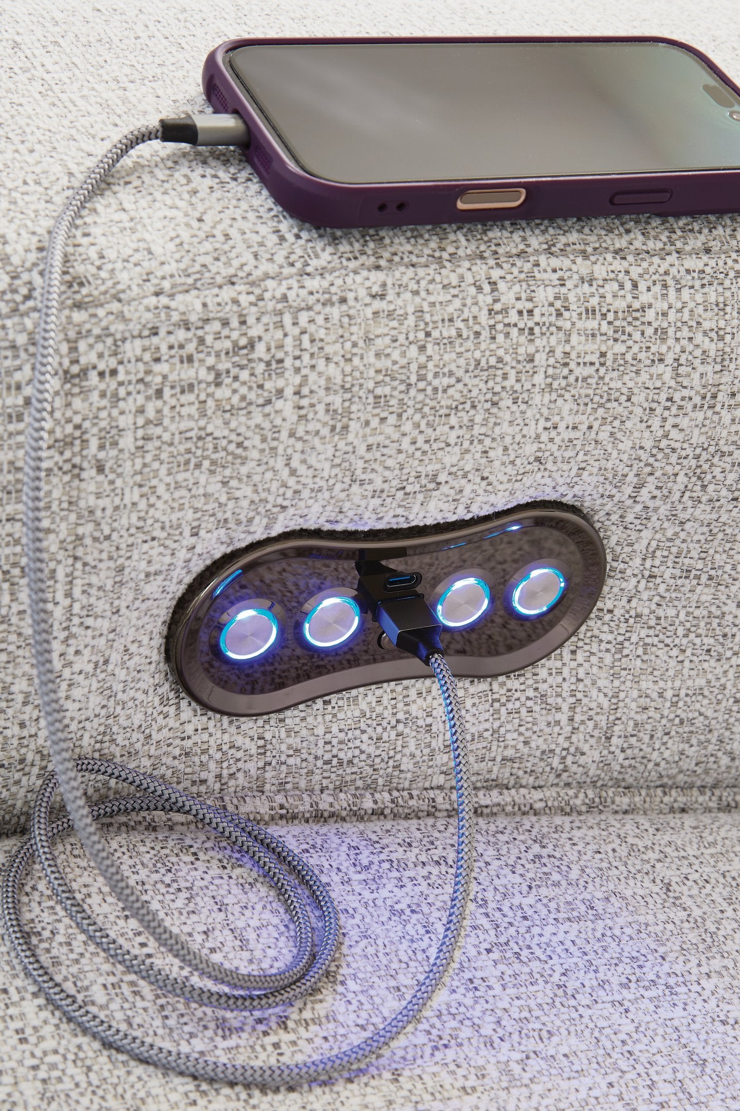 Modmax II Power Reclining Sectional with Audio Consoles - Luxury Home Furniture (MI)