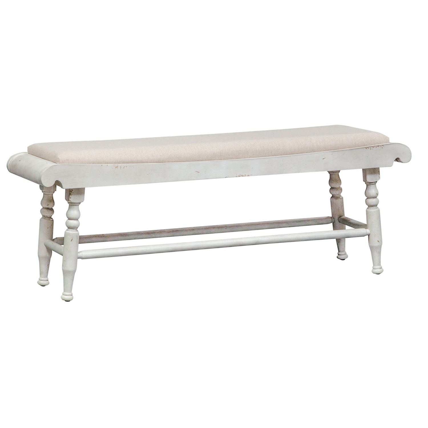 Whitney Bench in Weathered Gray - Luxury Home Furniture (MI)