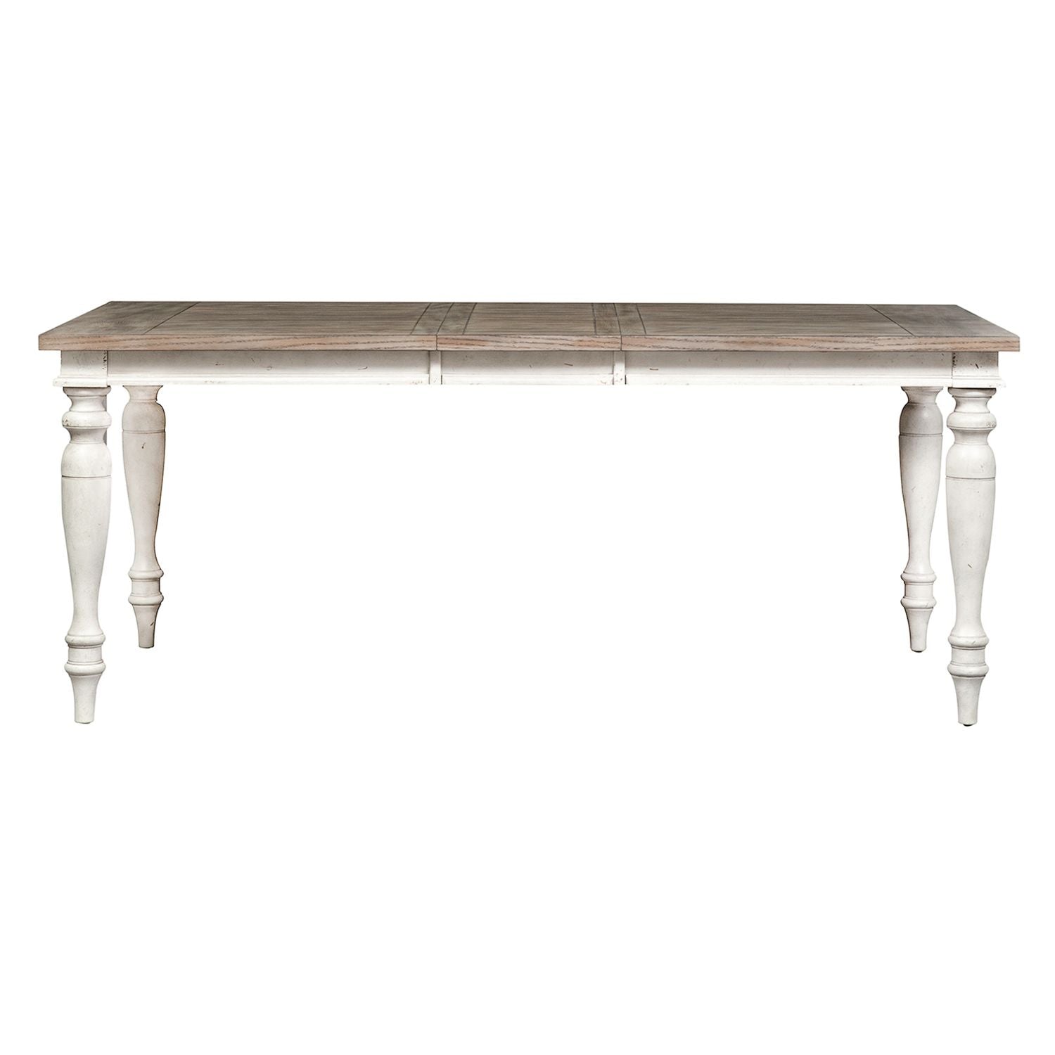 Whitney Rectangular Leg Table in Weathered Gray image
