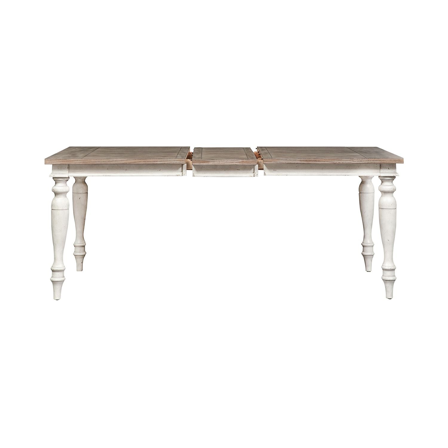Whitney Rectangular Leg Table in Weathered Gray