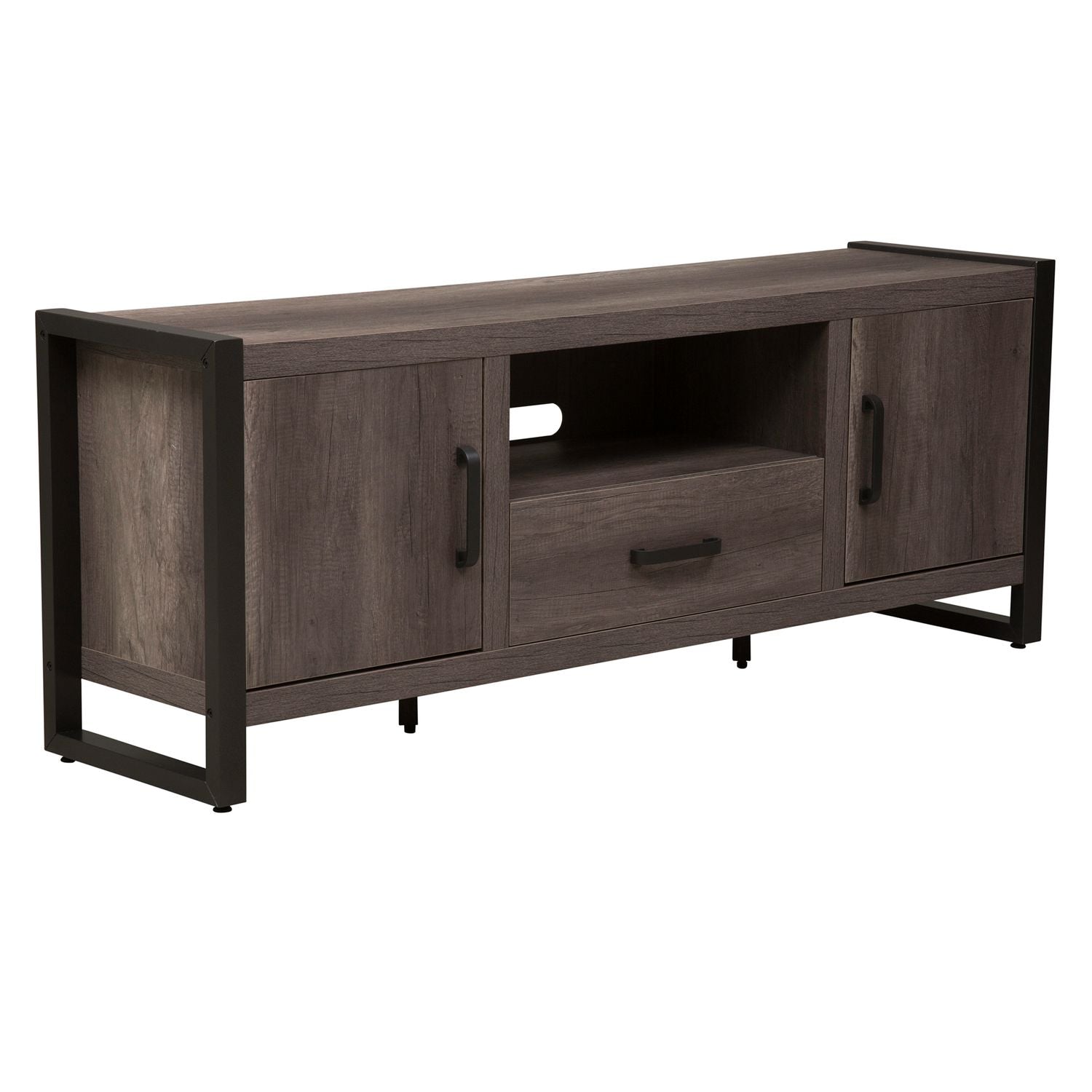Farmhouse Tanners Creek Entertainment TV Stand in Greystone - Luxury Home Furniture (MI)