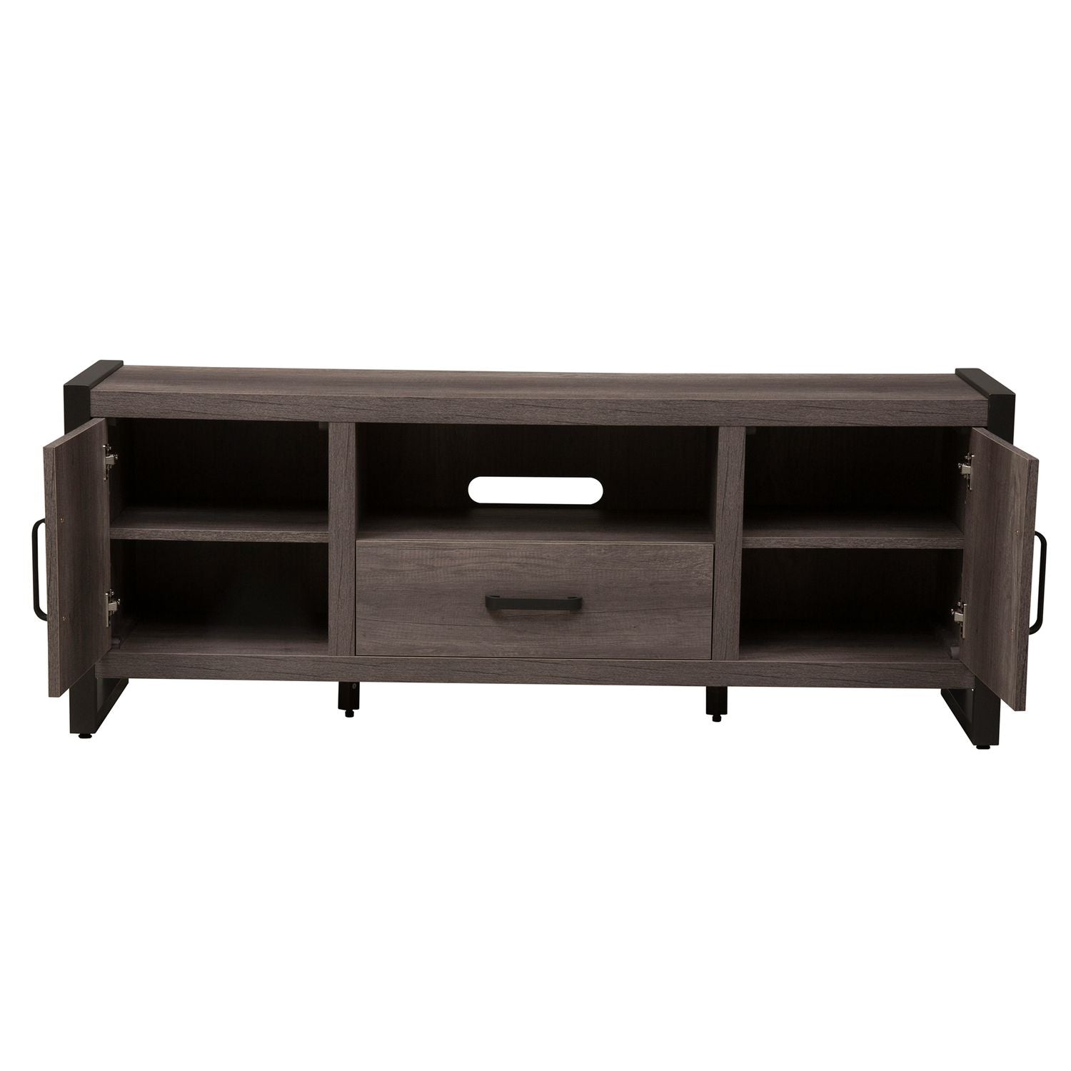 Farmhouse Tanners Creek Entertainment TV Stand in Greystone - Luxury Home Furniture (MI)