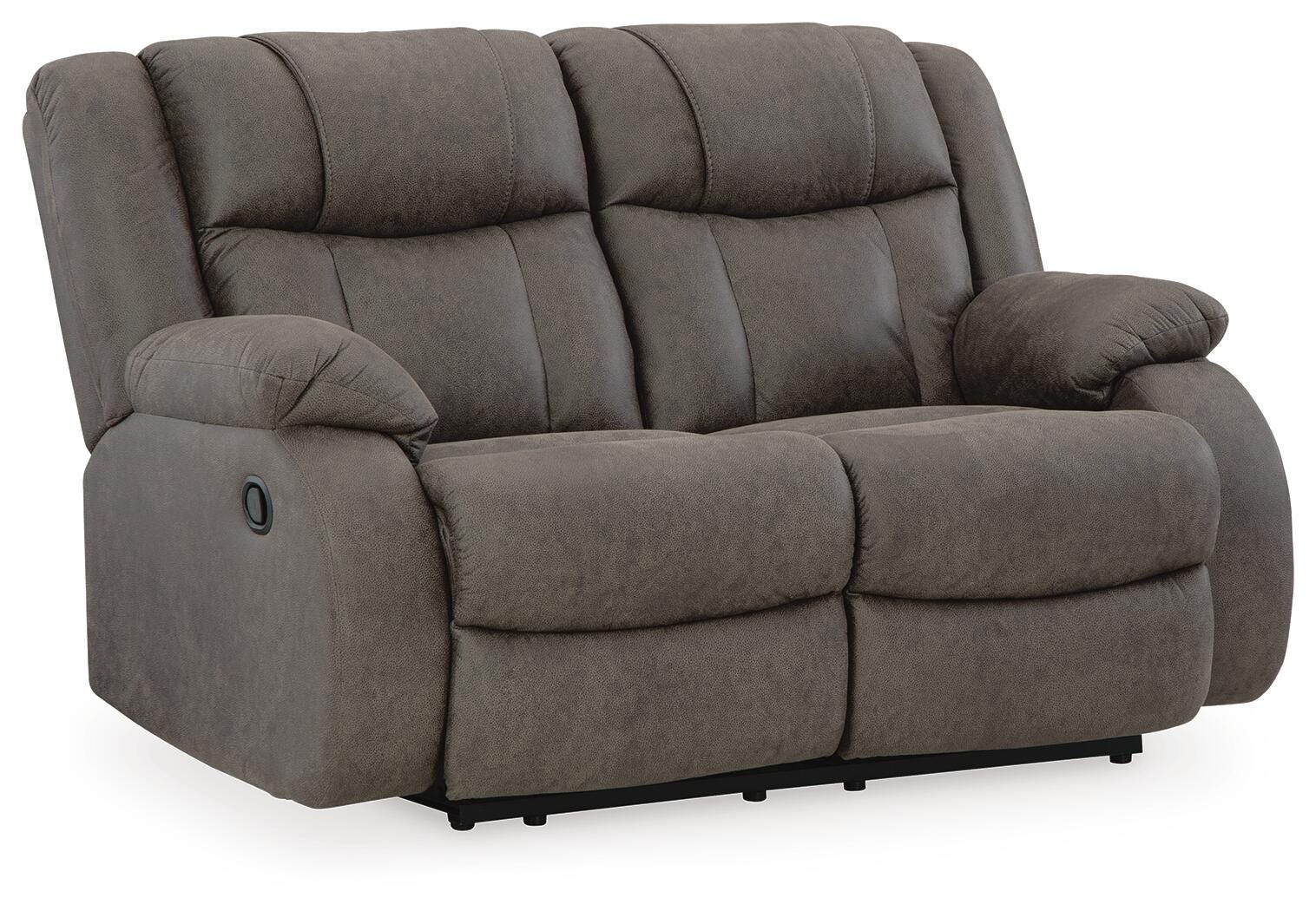 First Base Reclining Loveseat - Luxury Home Furniture (MI)