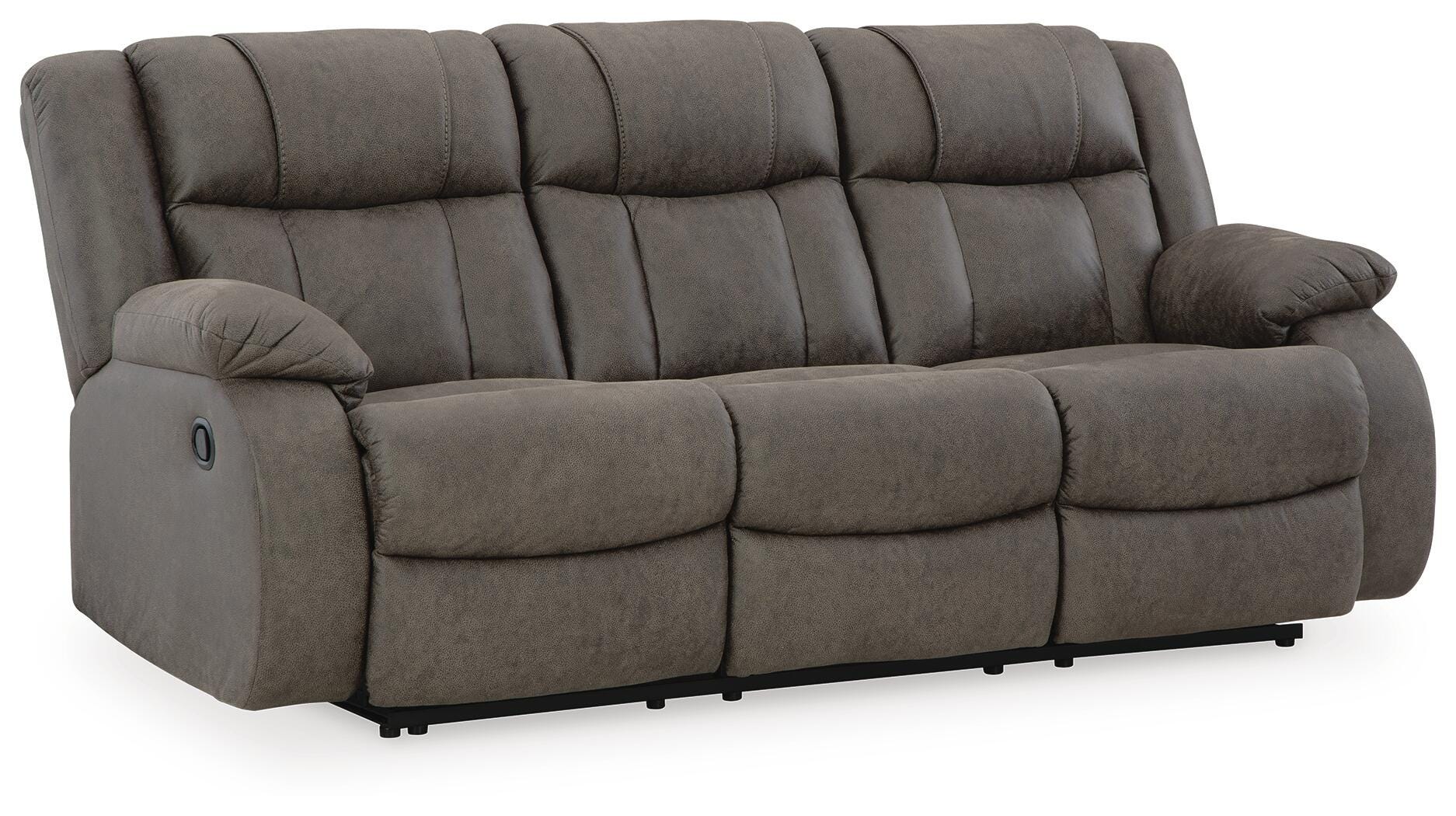 First Base Reclining Sofa - Luxury Home Furniture (MI)