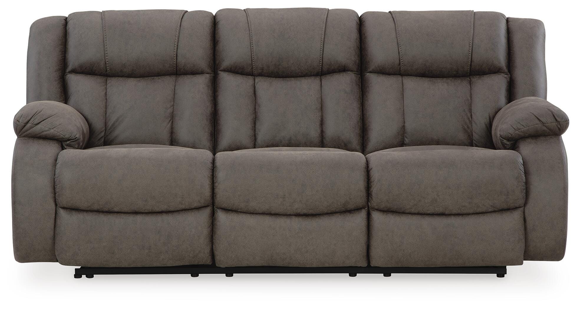 First Base Reclining Sofa - Luxury Home Furniture (MI)