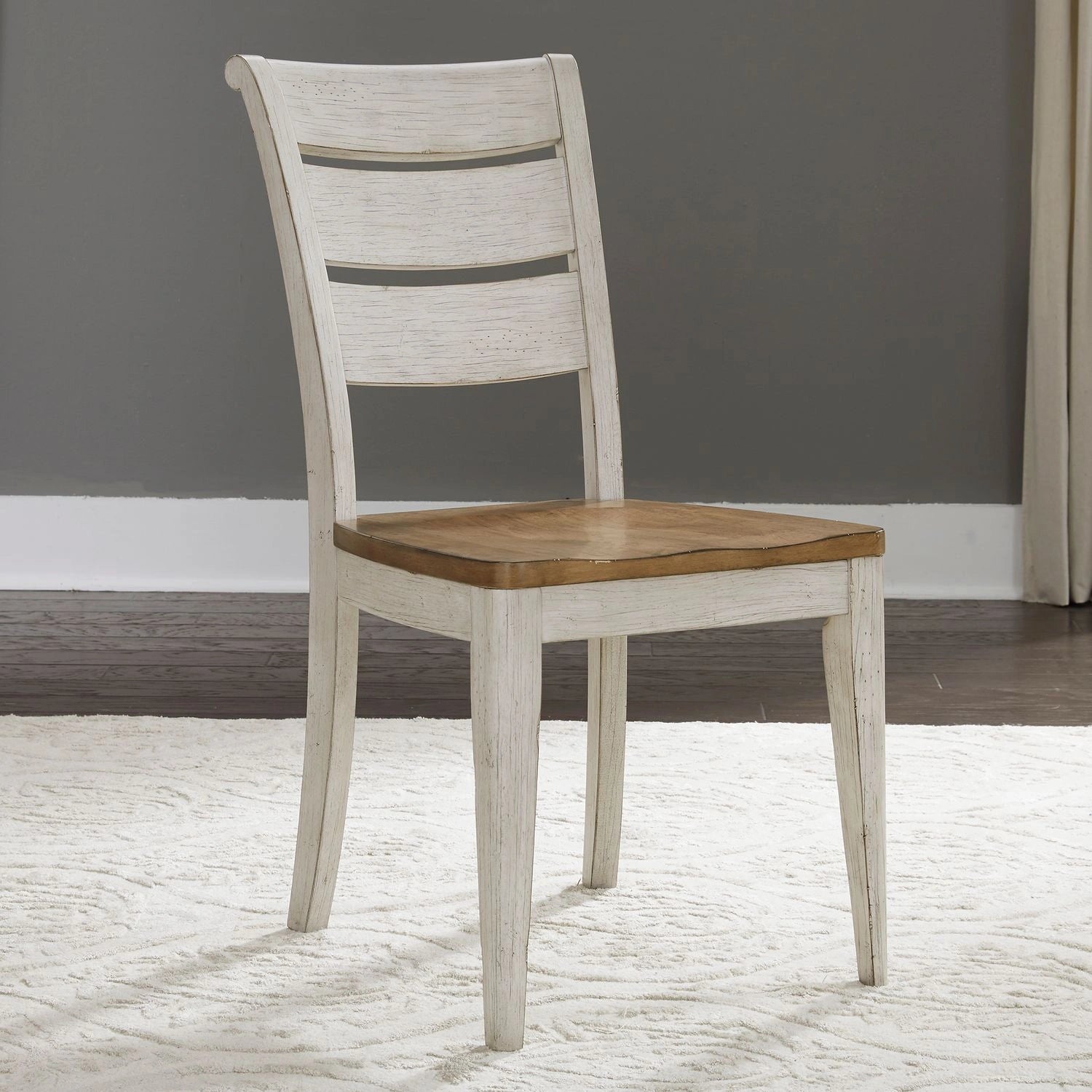 Farmhouse Reimagined Ladder Back Side Chair (RTA) image