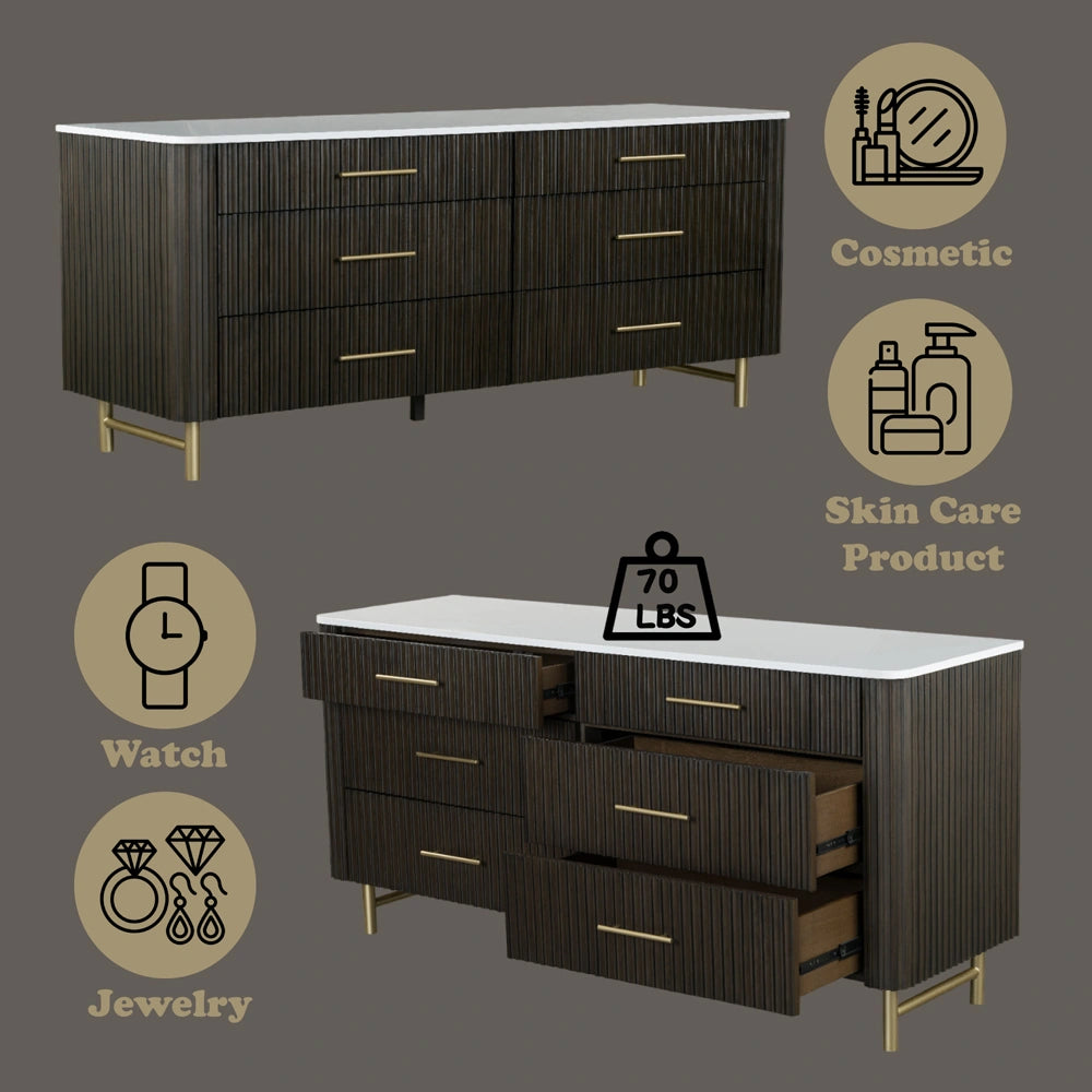 Dresser w/Marble Top