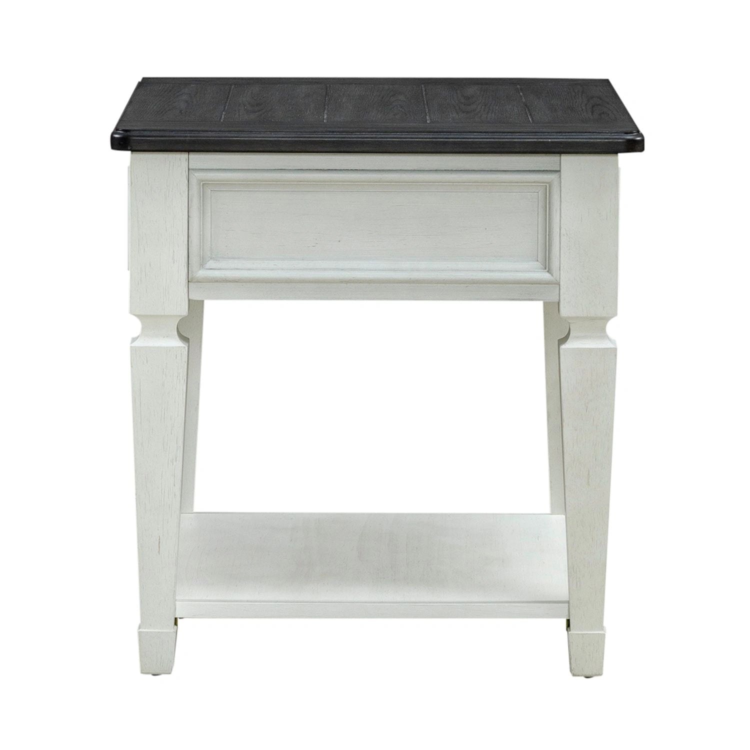 Allyson Park Drawer End Table in Wirebrushed White image