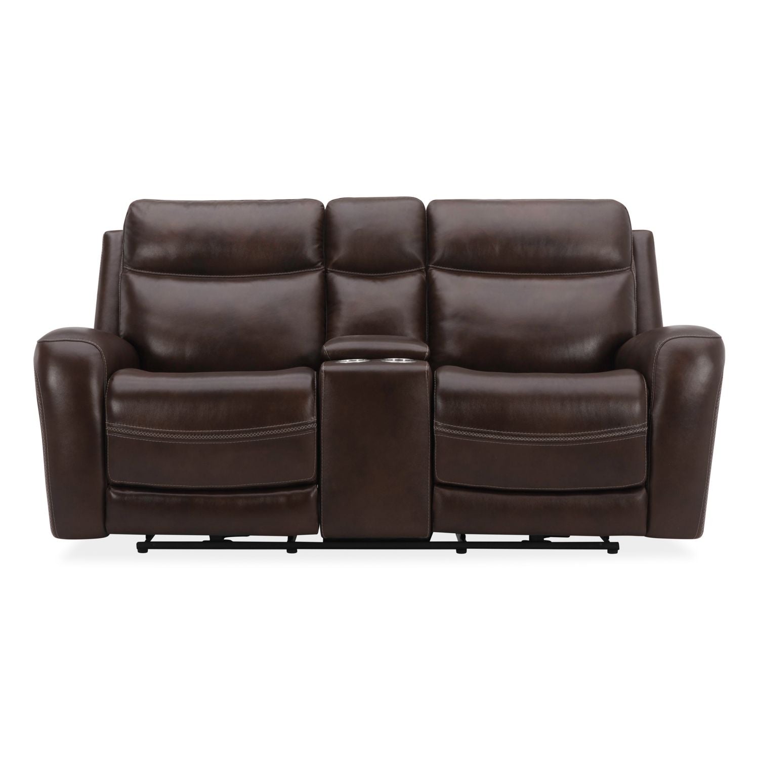 Blair Loveseat w/Console P2 & ZG in Cognac - Luxury Home Furniture (MI)