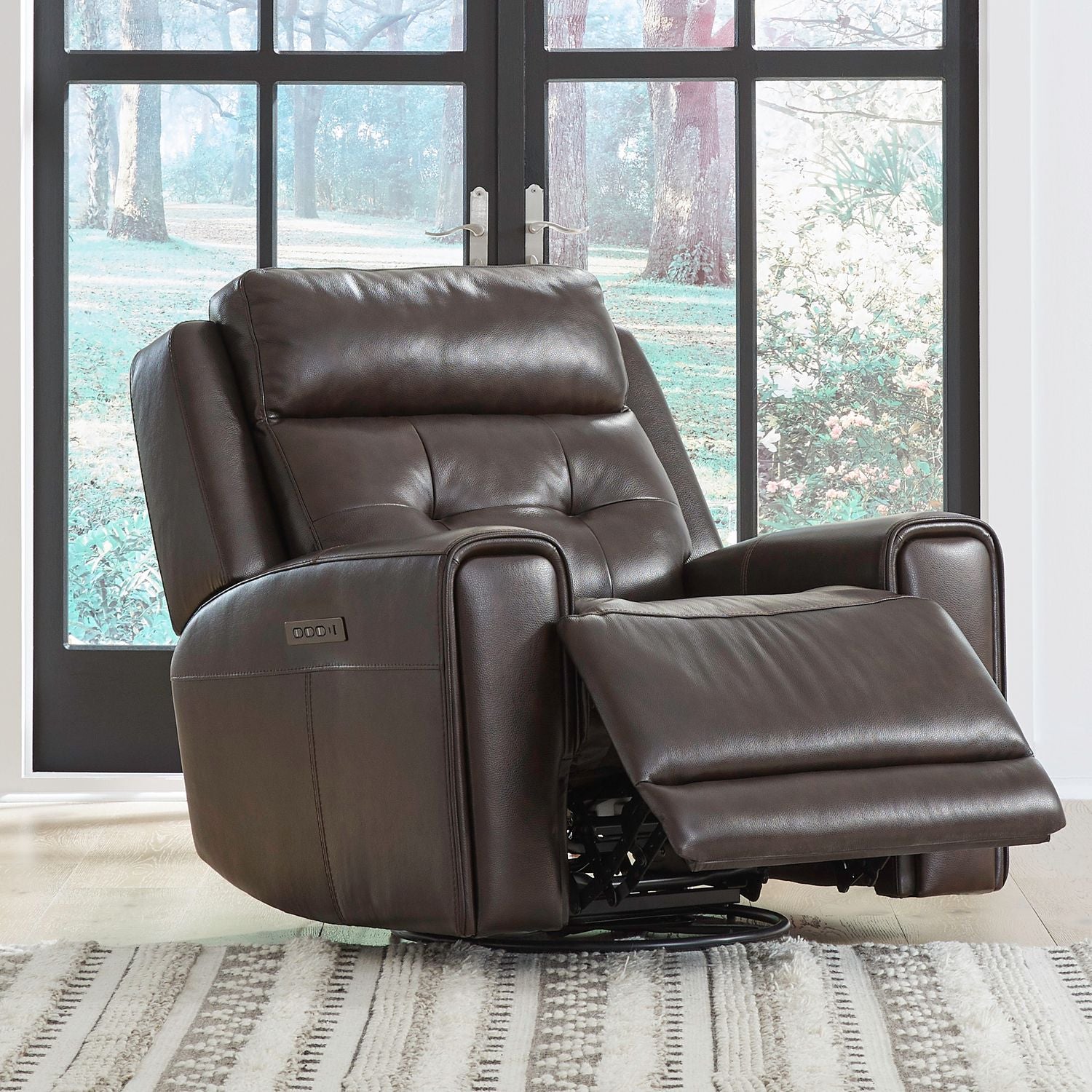 Carrington SG Recliner P3 & ZG in Dark Brown - Luxury Home Furniture (MI)