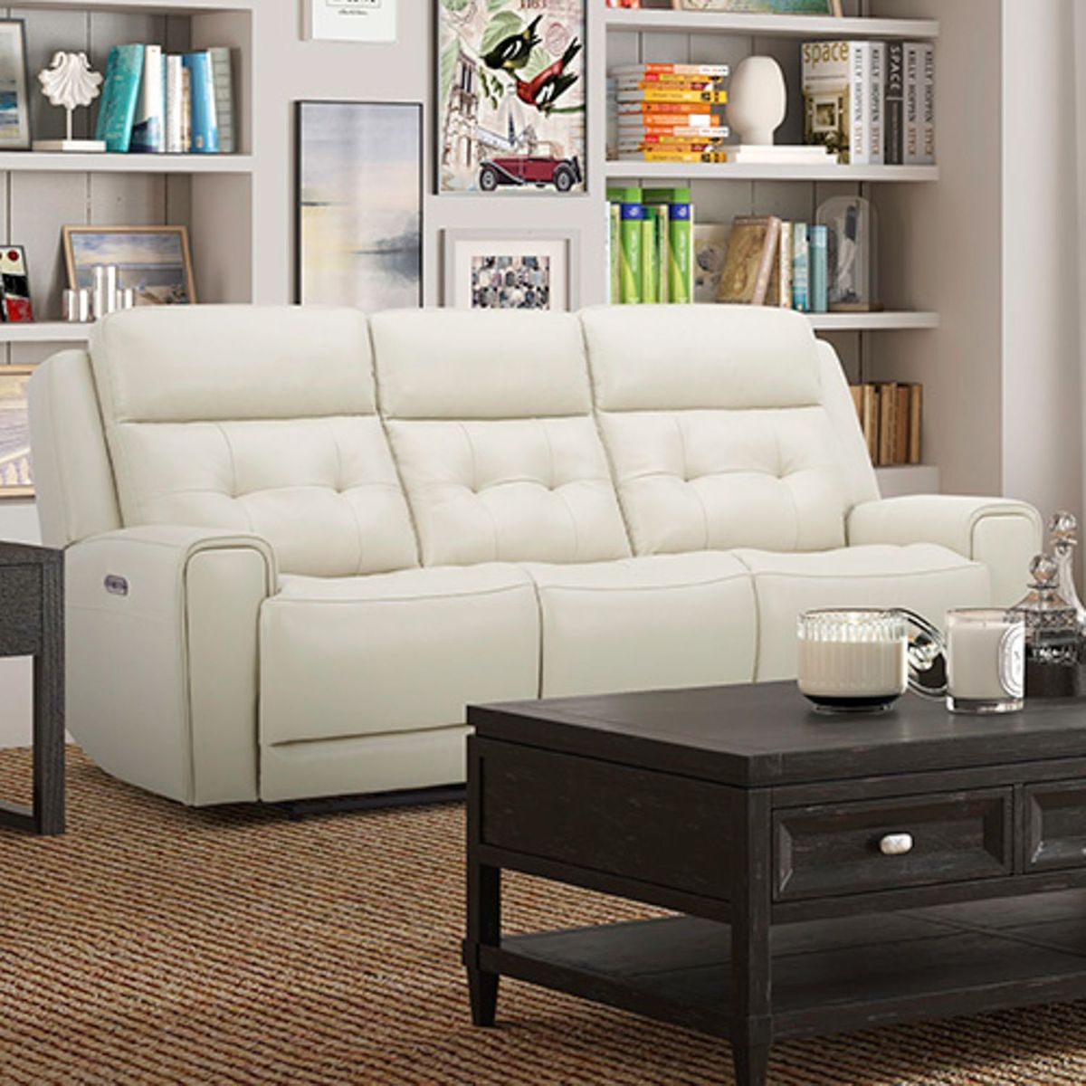 Liberty Furniture Carrington Sofa P3 & ZG in Baja Stone - Luxury Home Furniture (MI)