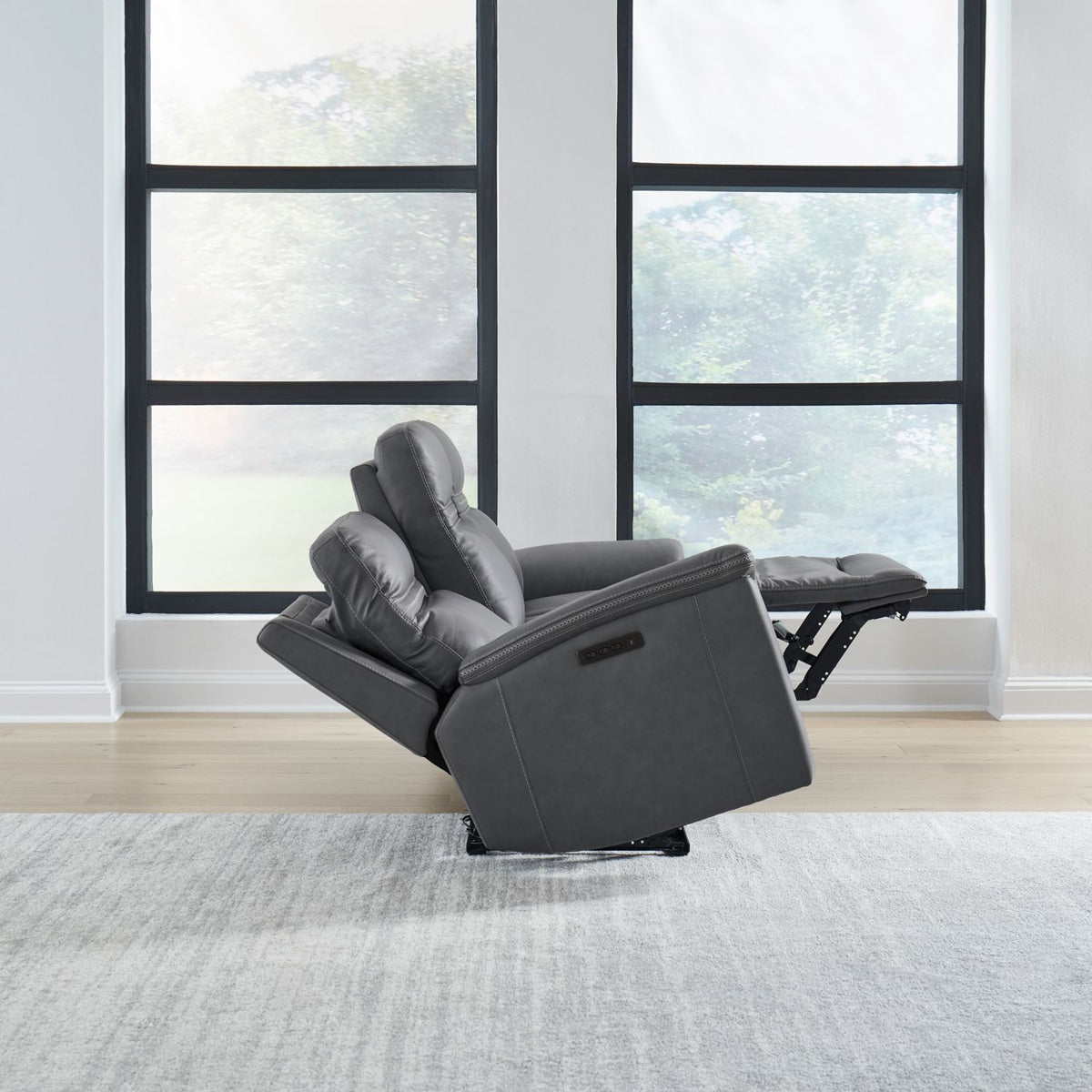 Liberty Furniture Cooper Loveseat w/Console P3 & ZG in Blue Gray